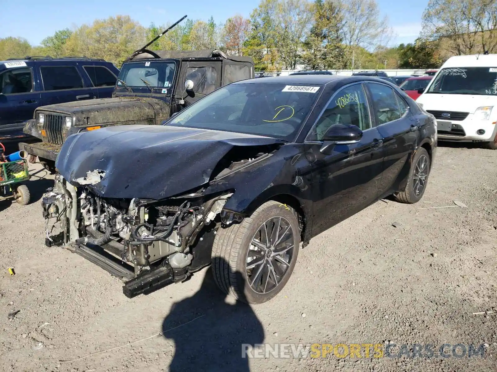 2 Photograph of a damaged car 4T1G11BK7MU030526 TOYOTA CAMRY 2021