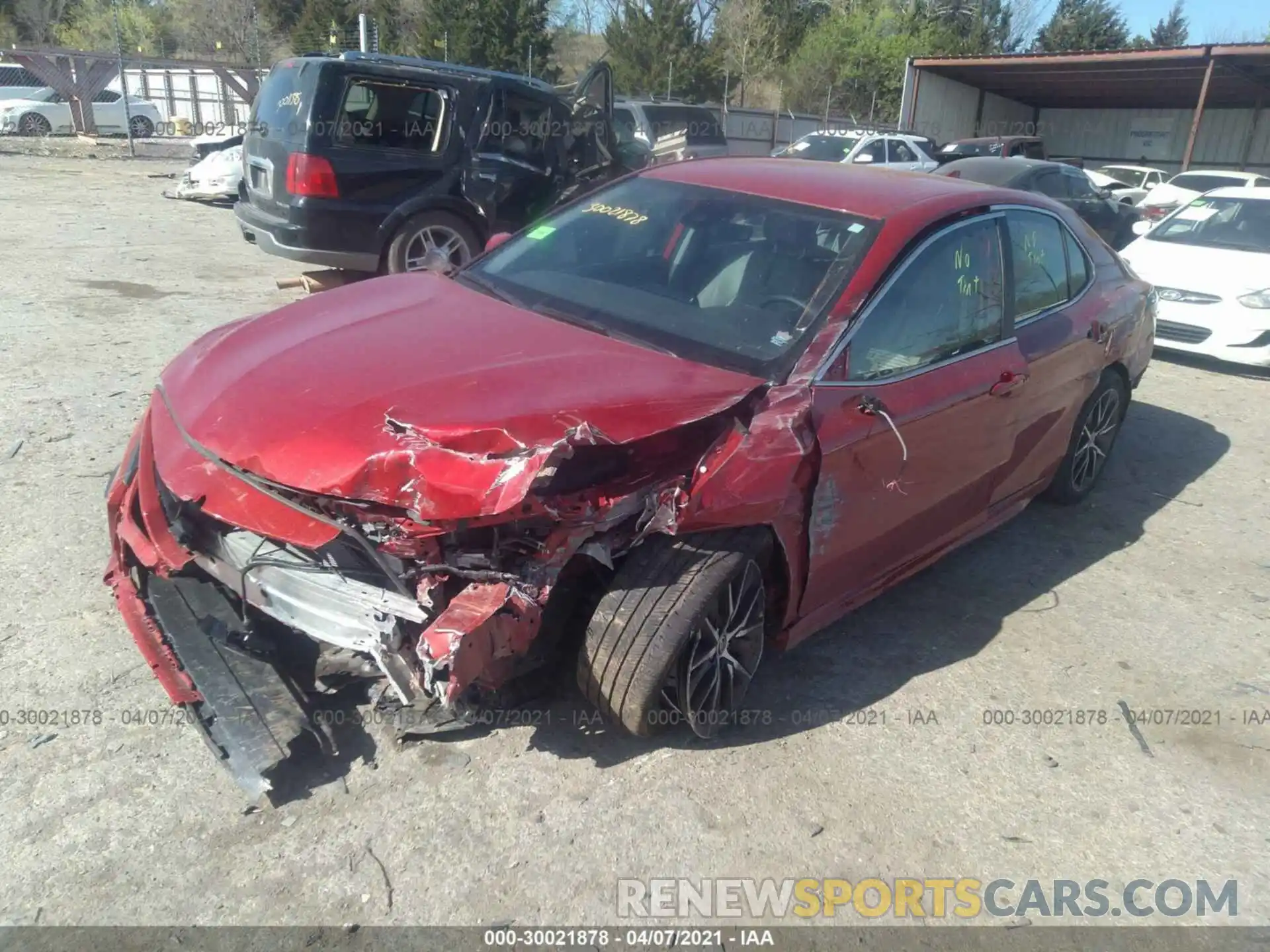 2 Photograph of a damaged car 4T1G11BK9MU021634 TOYOTA CAMRY 2021