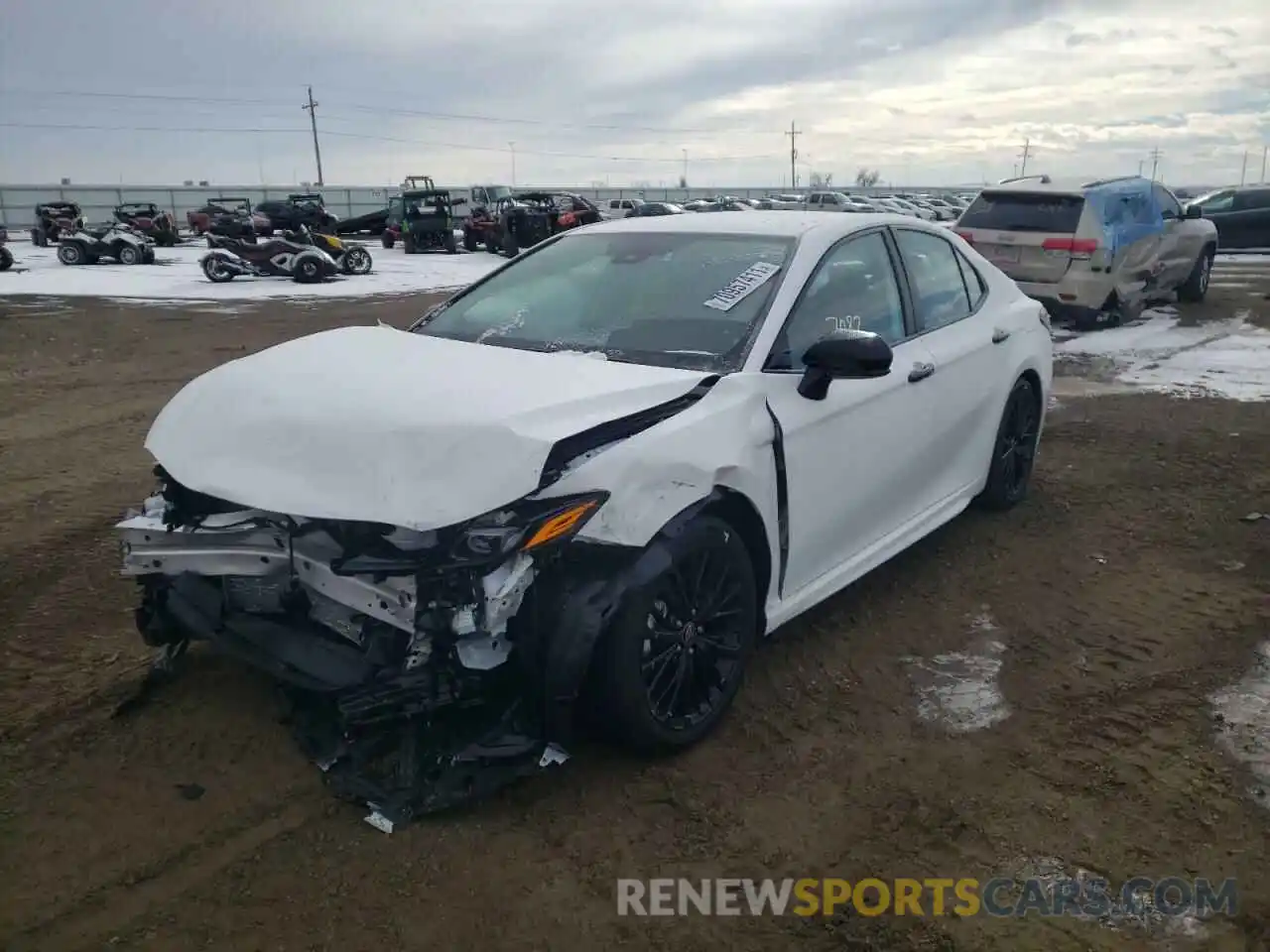 2 Photograph of a damaged car 4T1G11BK9MU047229 TOYOTA CAMRY 2021