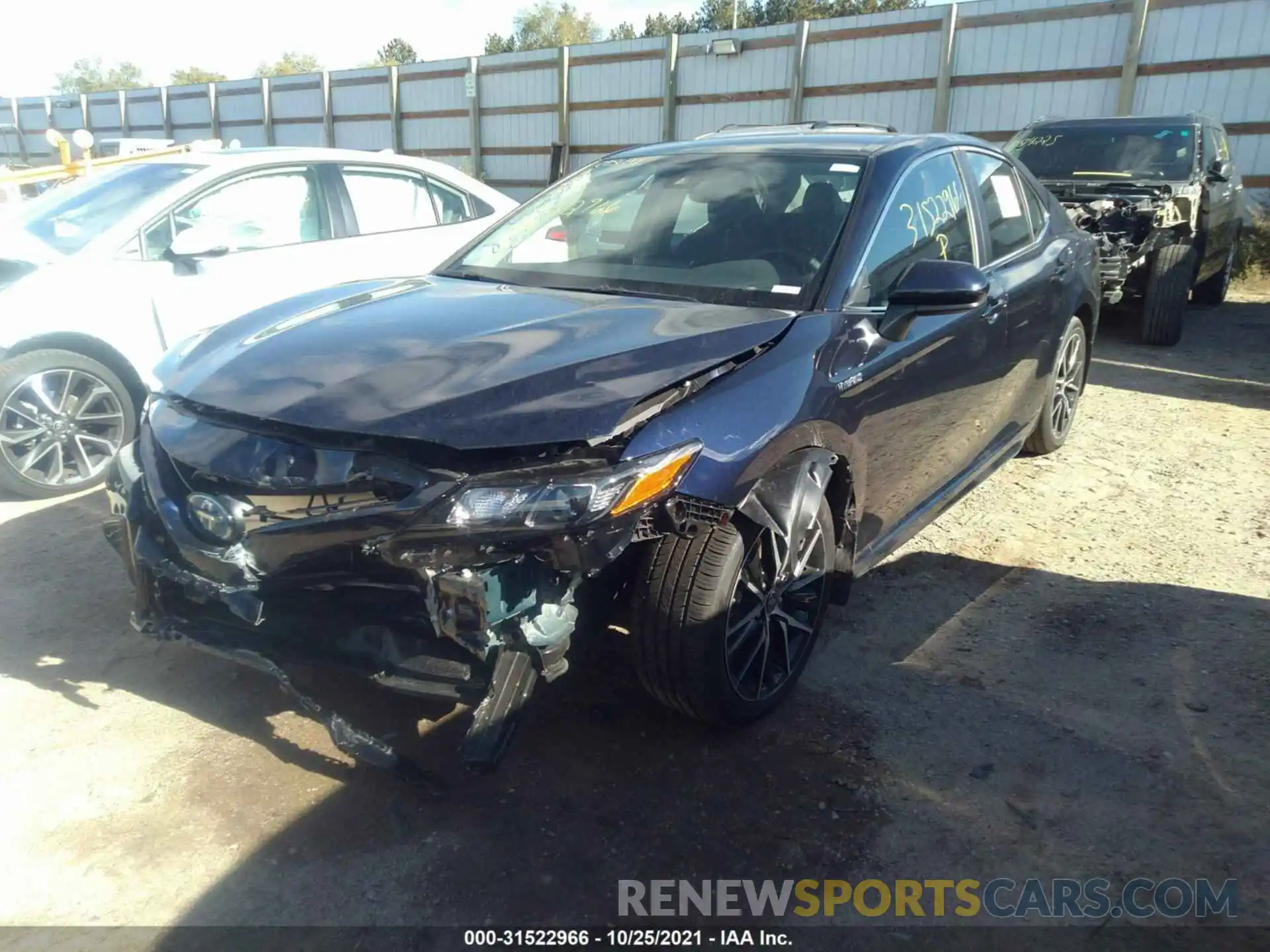 2 Photograph of a damaged car 4T1G31AK0MU029147 TOYOTA CAMRY 2021