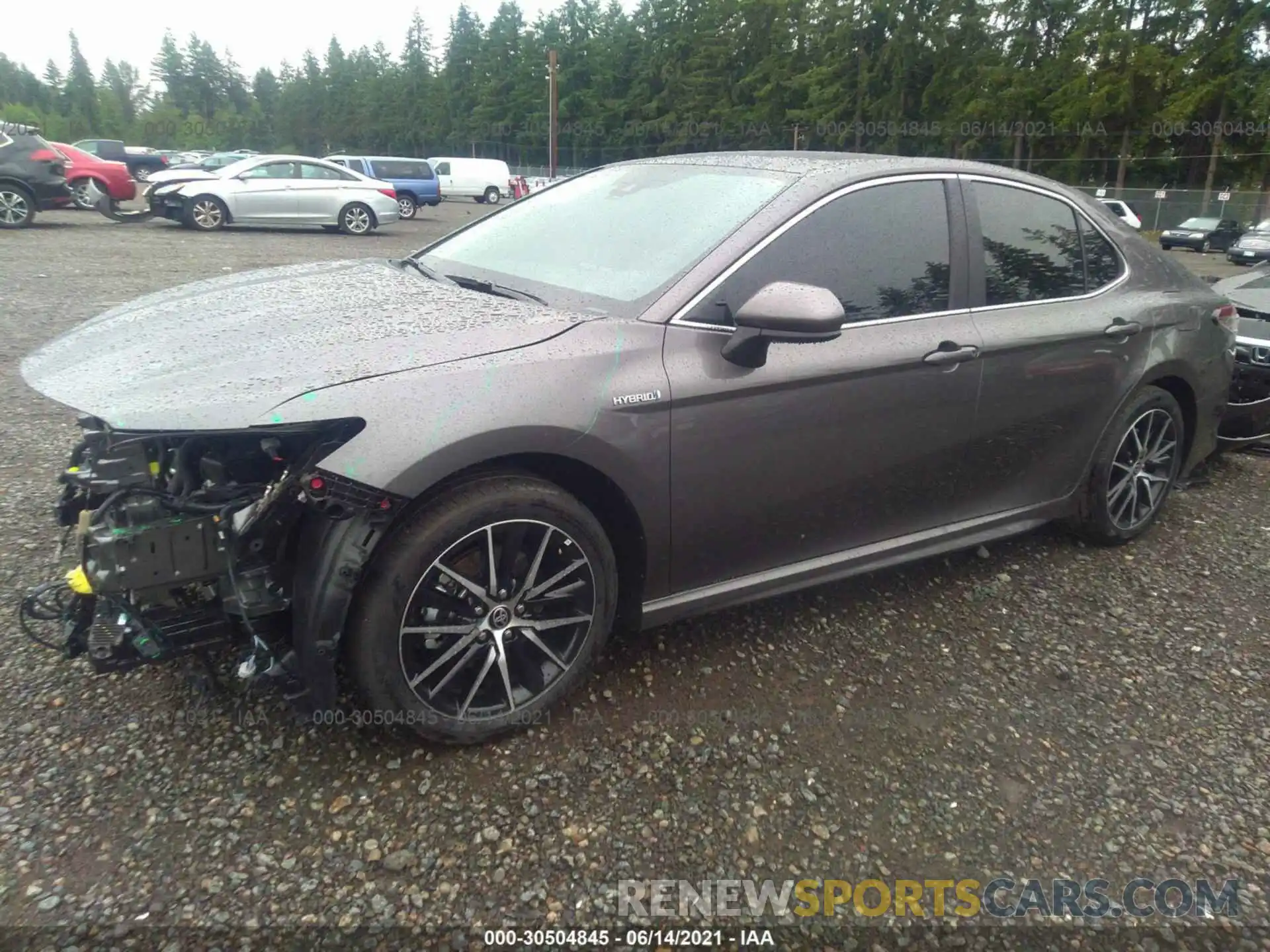 2 Photograph of a damaged car 4T1G31AK1MU557151 TOYOTA CAMRY 2021