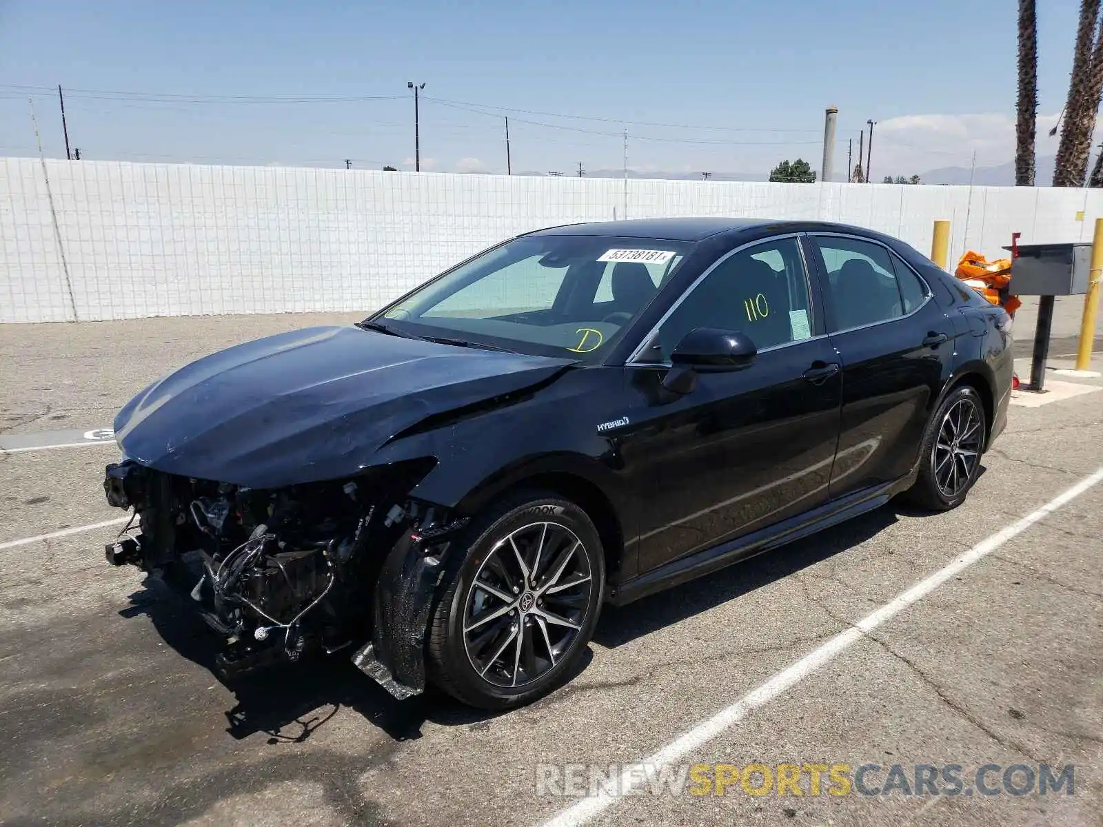 2 Photograph of a damaged car 4T1G31AK2MU566232 TOYOTA CAMRY 2021