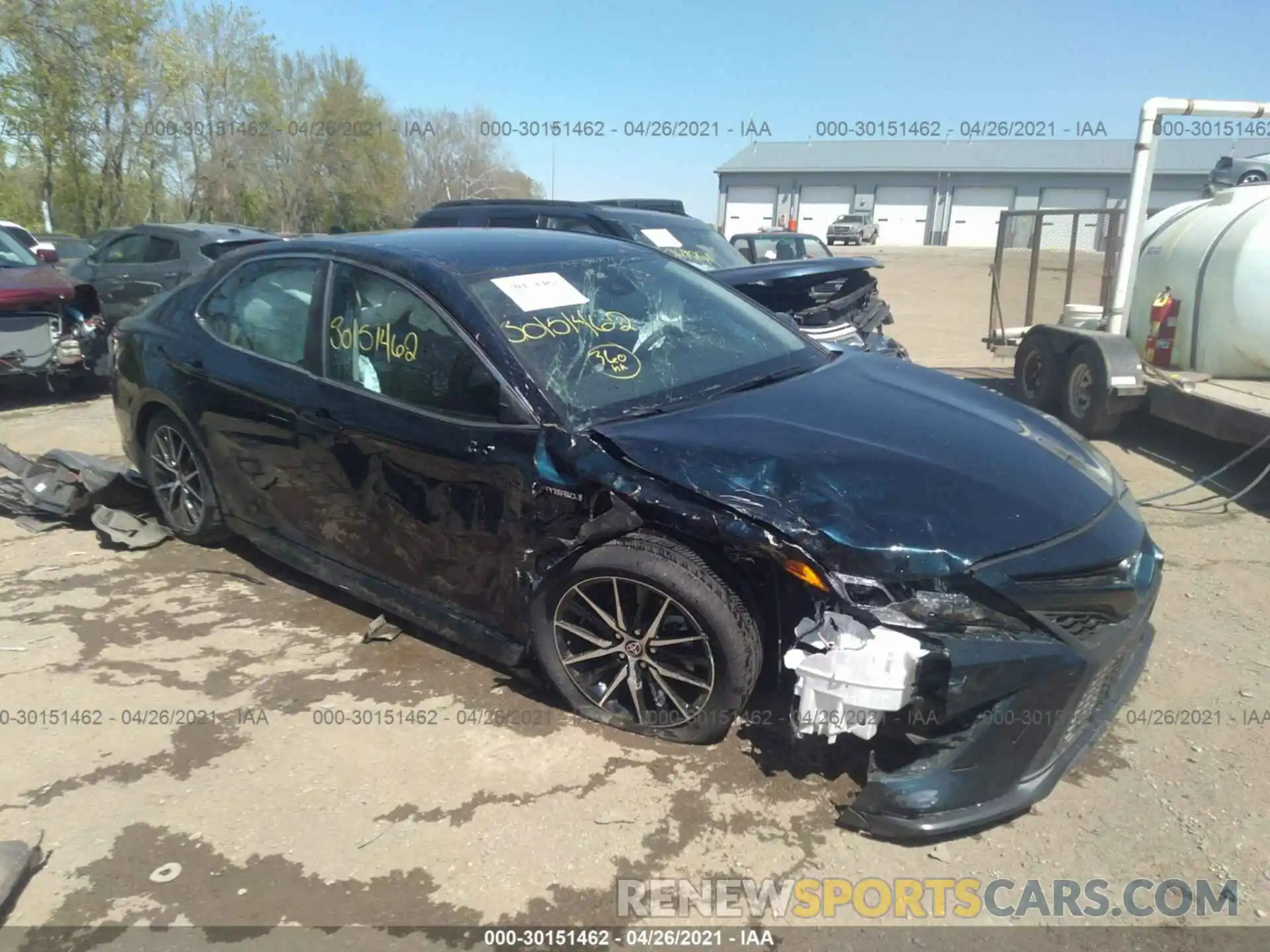 1 Photograph of a damaged car 4T1G31AK3MU555613 TOYOTA CAMRY 2021