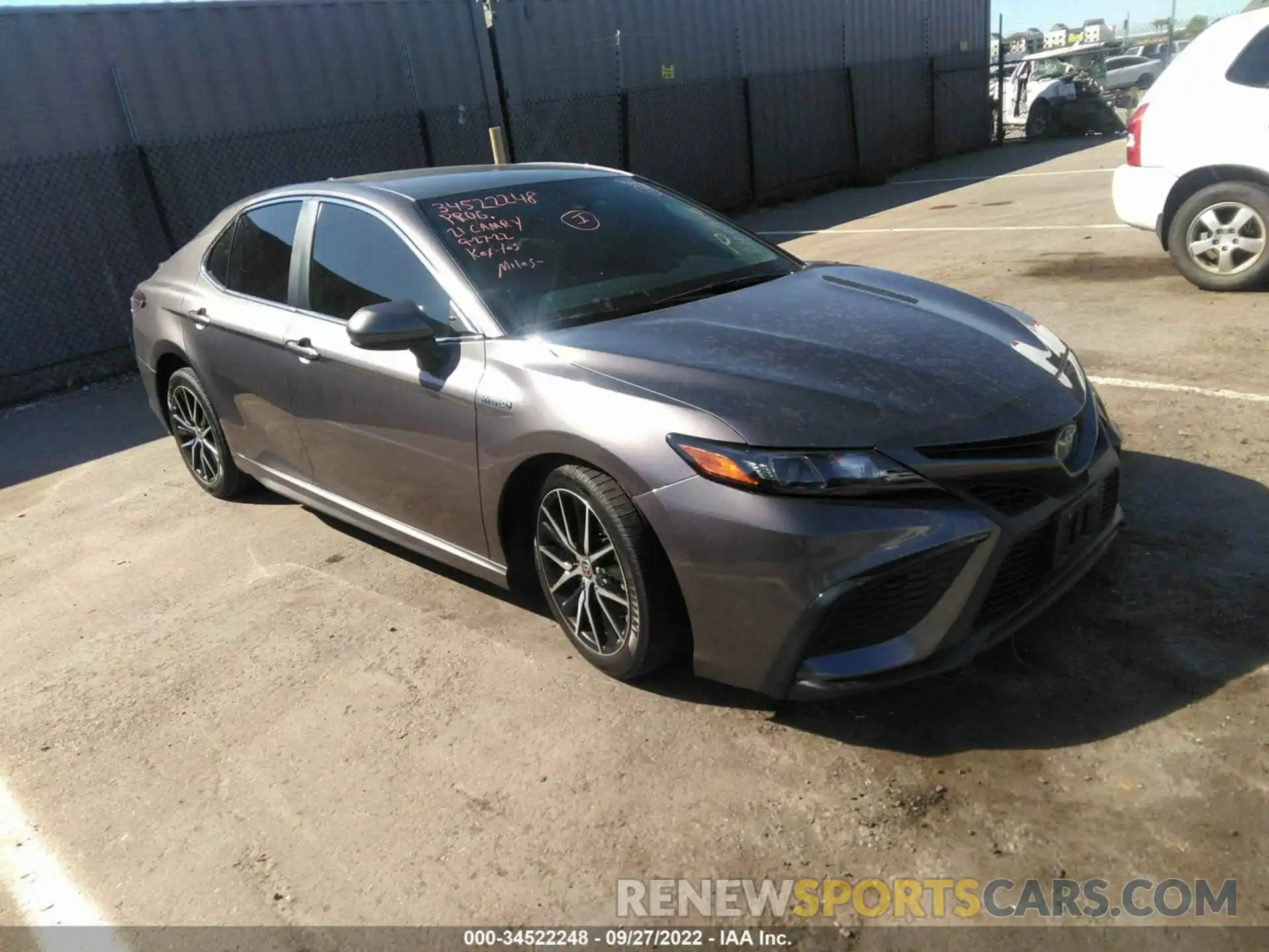 1 Photograph of a damaged car 4T1G31AK6MU026429 TOYOTA CAMRY 2021