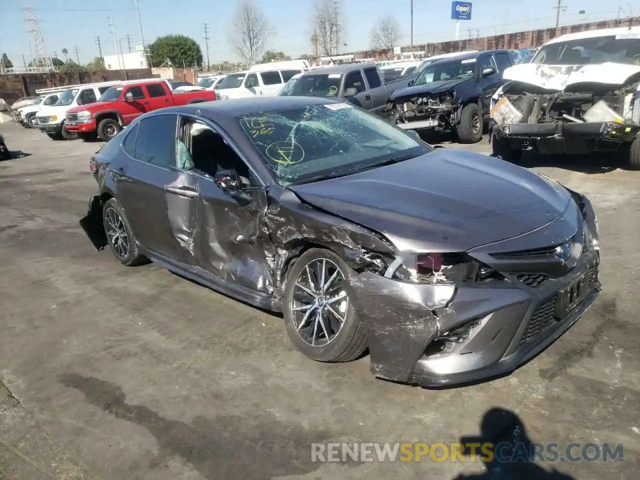 1 Photograph of a damaged car 4T1G31AK6MU556738 TOYOTA CAMRY 2021