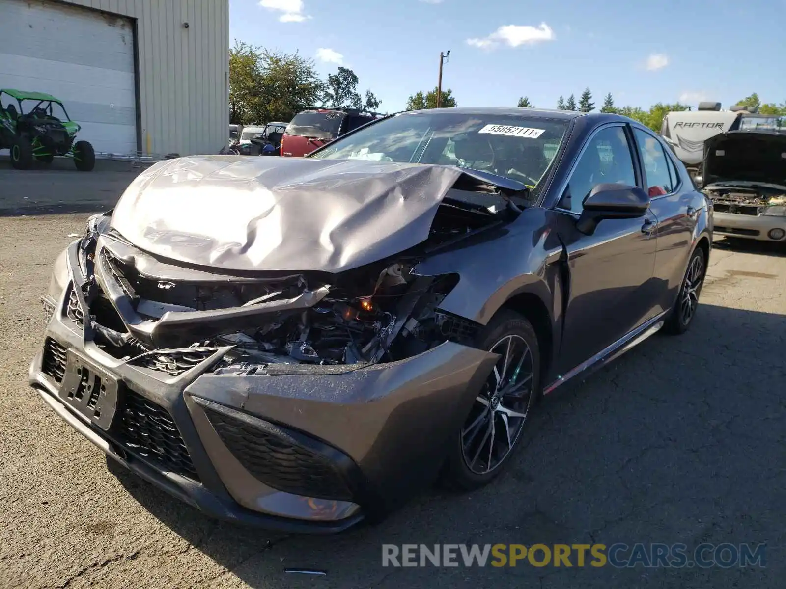 2 Photograph of a damaged car 4T1G31AK7MU021725 TOYOTA CAMRY 2021