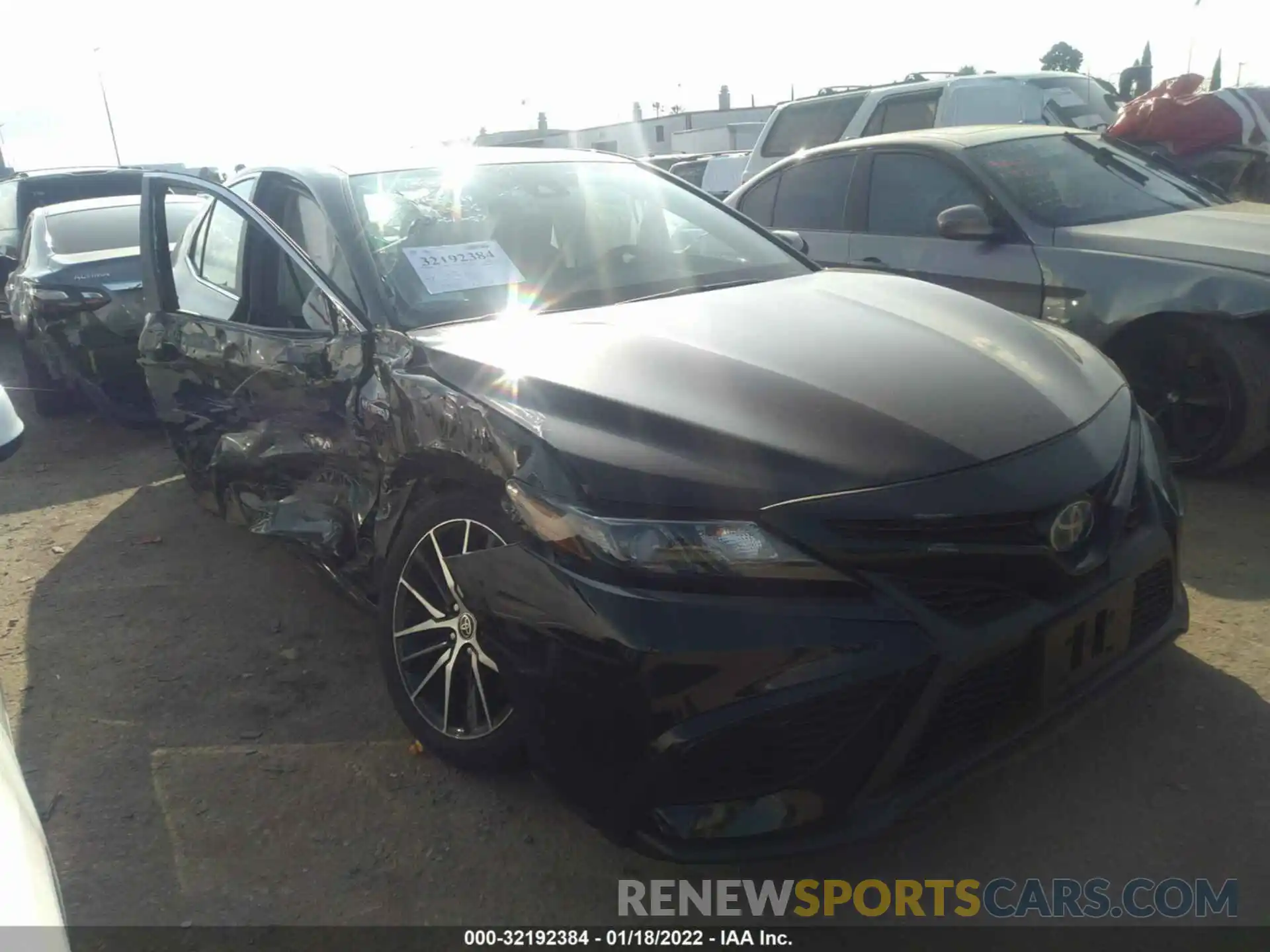 1 Photograph of a damaged car 4T1G31AK7MU023734 TOYOTA CAMRY 2021