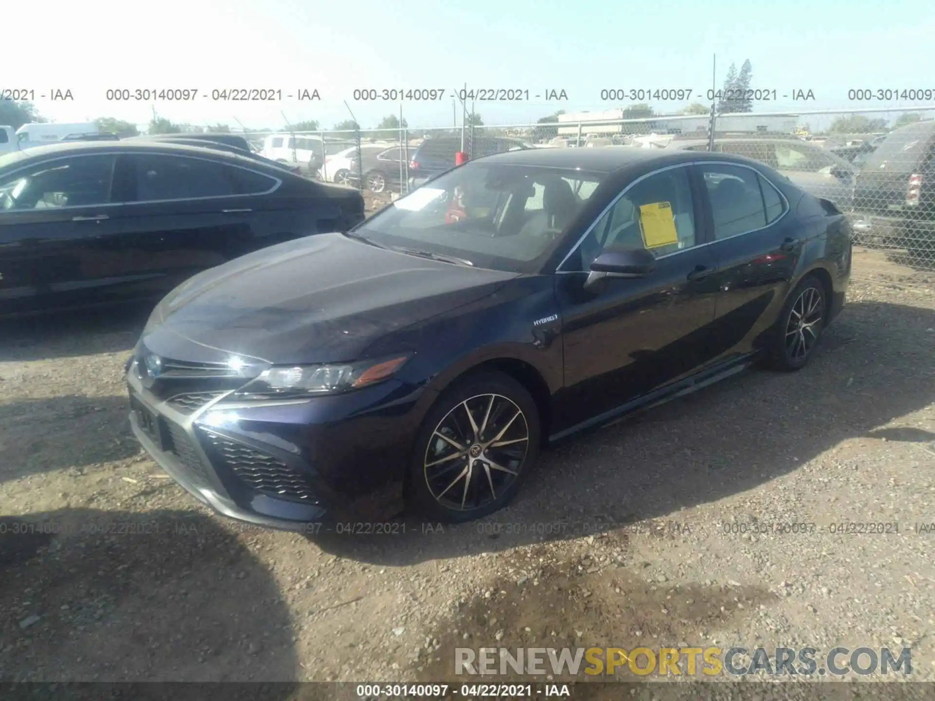 2 Photograph of a damaged car 4T1G31AK7MU555596 TOYOTA CAMRY 2021