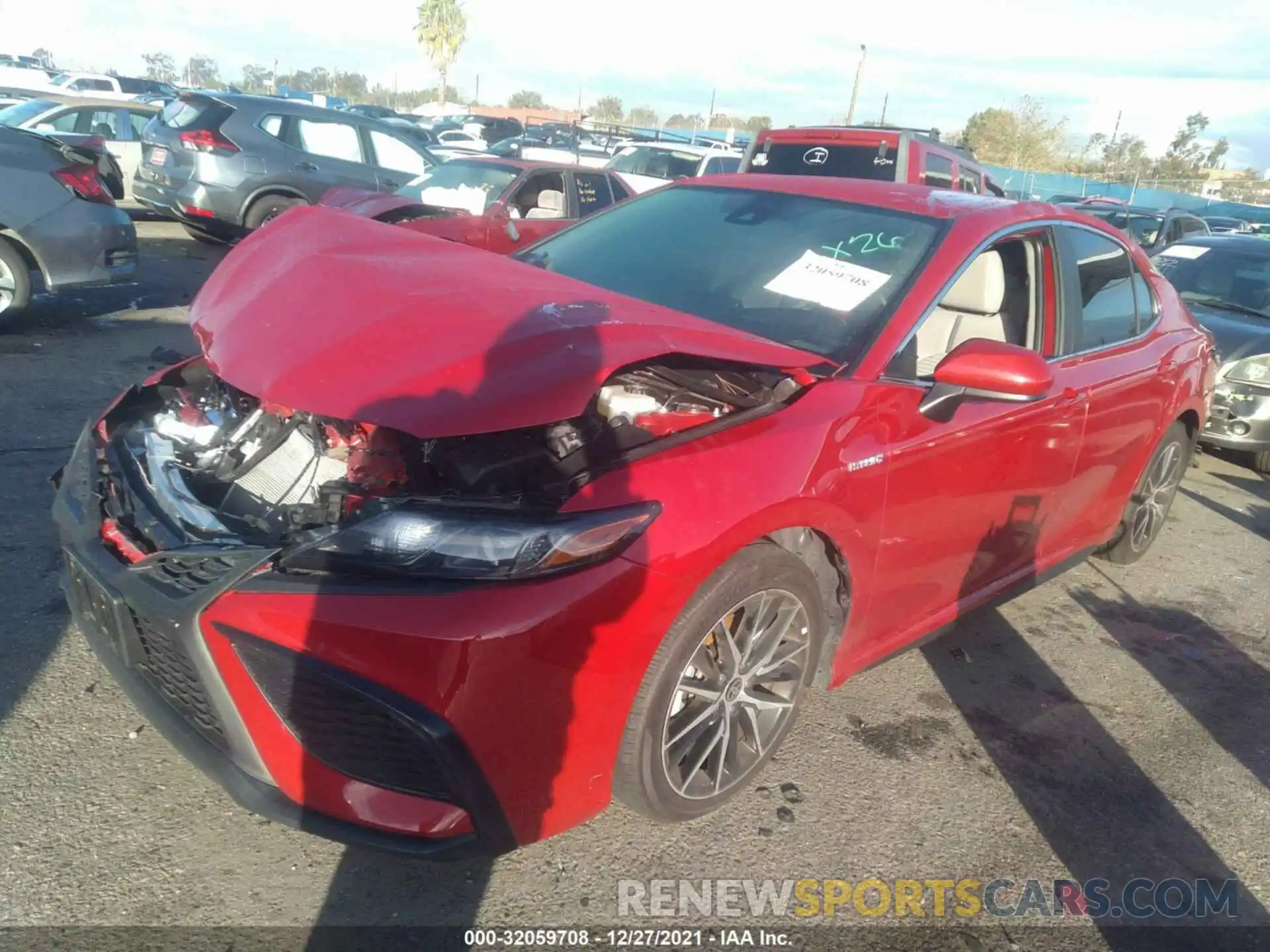 2 Photograph of a damaged car 4T1G31AK8MU025699 TOYOTA CAMRY 2021