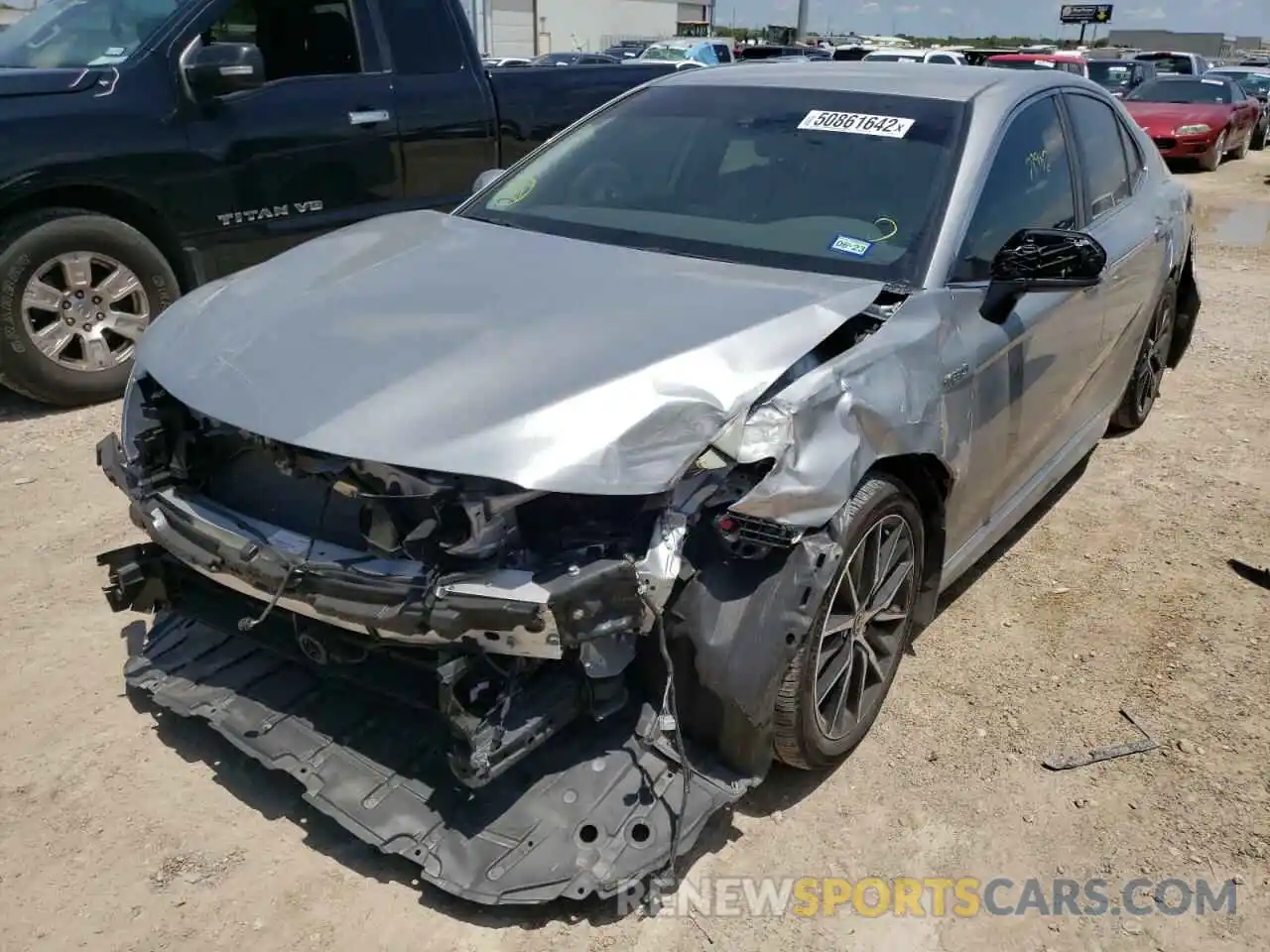 2 Photograph of a damaged car 4T1G31AK8MU029655 TOYOTA CAMRY 2021