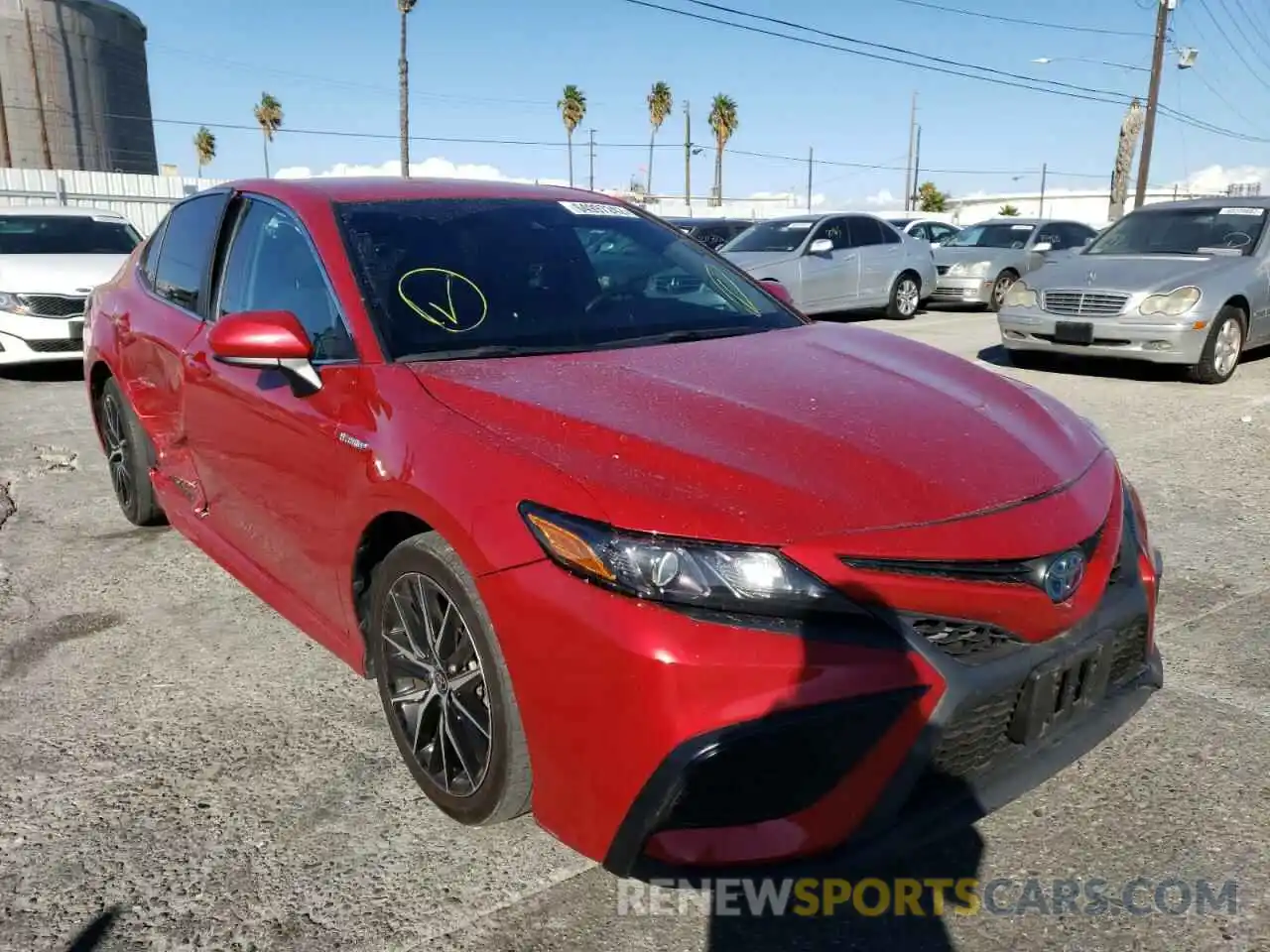 1 Photograph of a damaged car 4T1G31AK9MU028224 TOYOTA CAMRY 2021