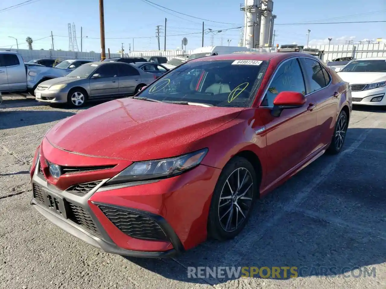 2 Photograph of a damaged car 4T1G31AK9MU028224 TOYOTA CAMRY 2021