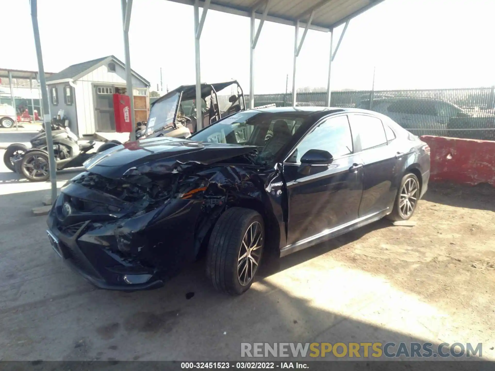 2 Photograph of a damaged car 4T1G31AK9MU032273 TOYOTA CAMRY 2021