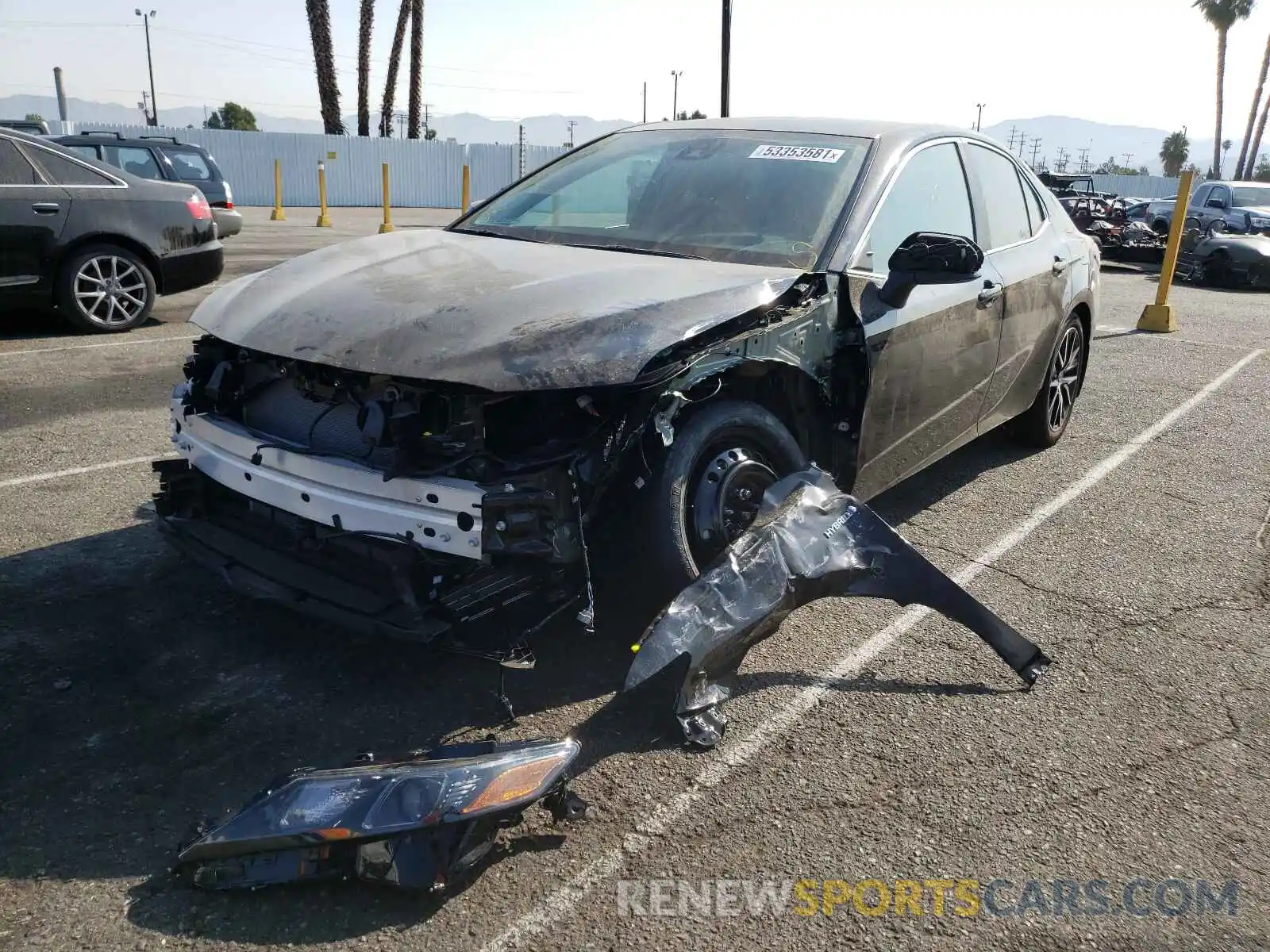 2 Photograph of a damaged car 4T1G31AKXMU026675 TOYOTA CAMRY 2021