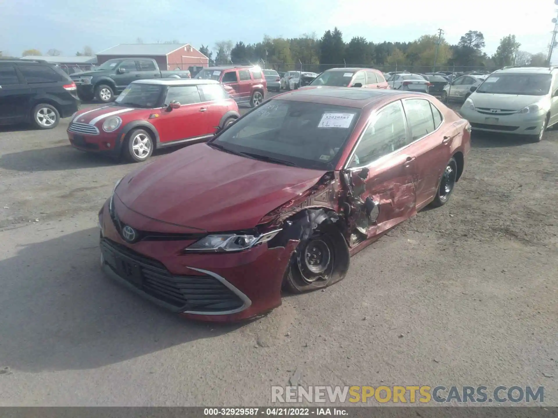 2 Photograph of a damaged car 4T1H31AK2MU560337 TOYOTA CAMRY 2021