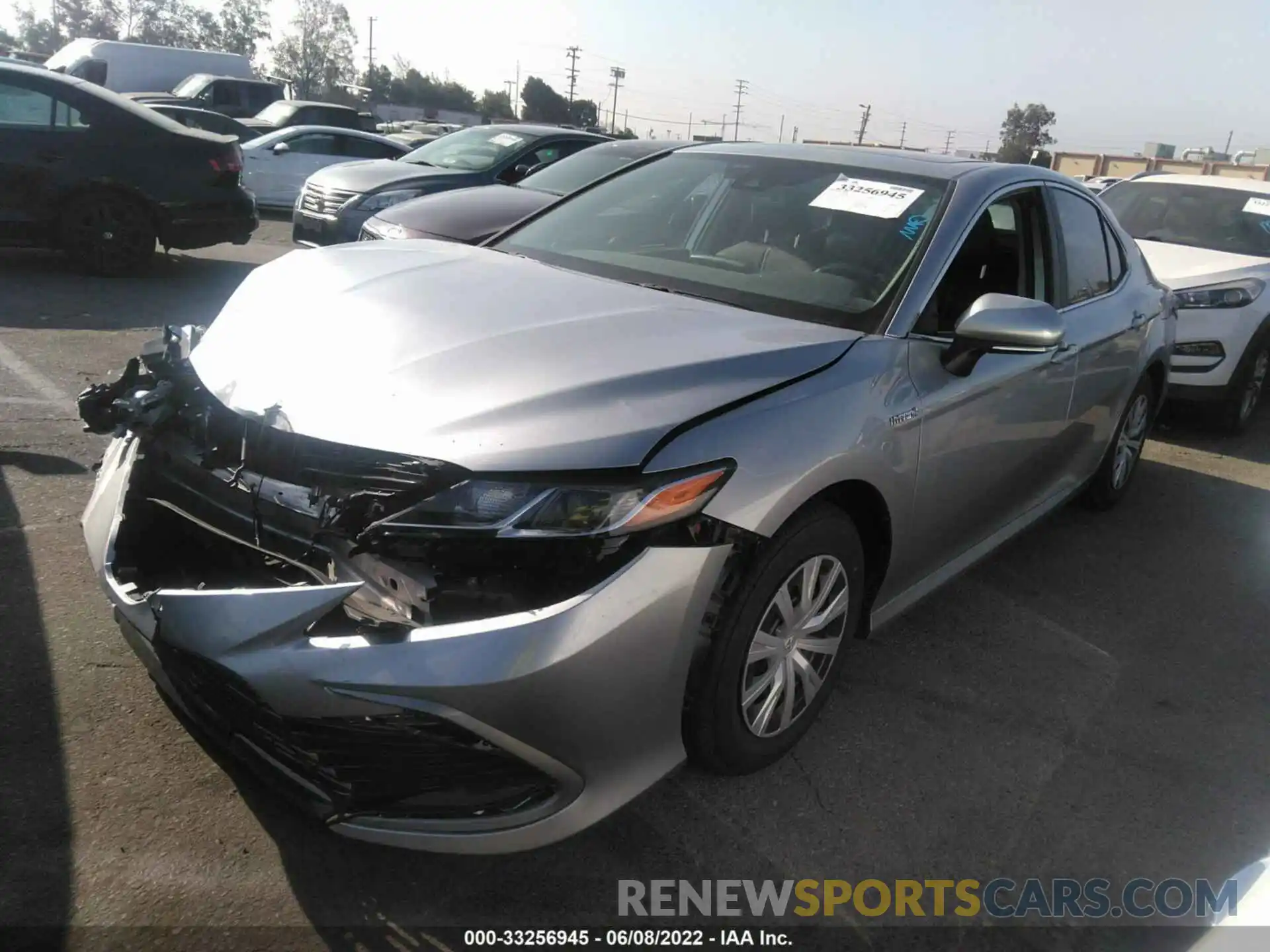 2 Photograph of a damaged car 4T1H31AK7MU554081 TOYOTA CAMRY 2021