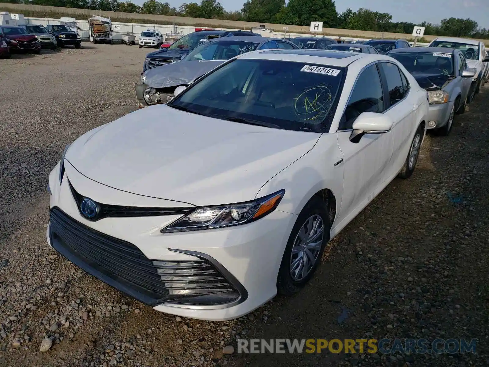 2 Photograph of a damaged car 4T1H31AK8MU026386 TOYOTA CAMRY 2021