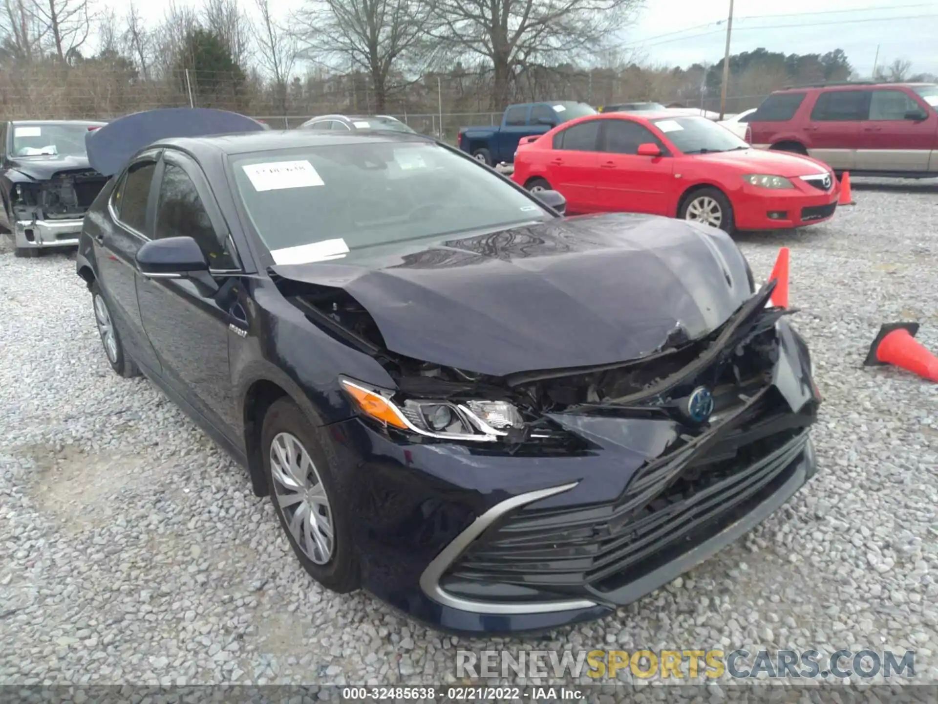 1 Photograph of a damaged car 4T1H31AK9MU549688 TOYOTA CAMRY 2021