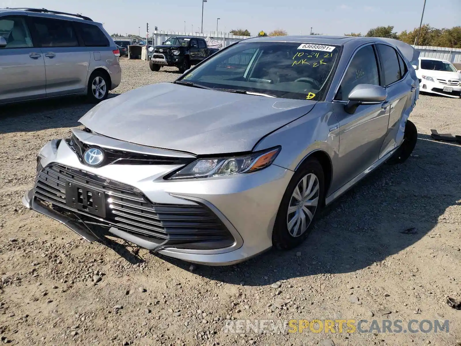 2 Photograph of a damaged car 4T1H31AK9MU566992 TOYOTA CAMRY 2021