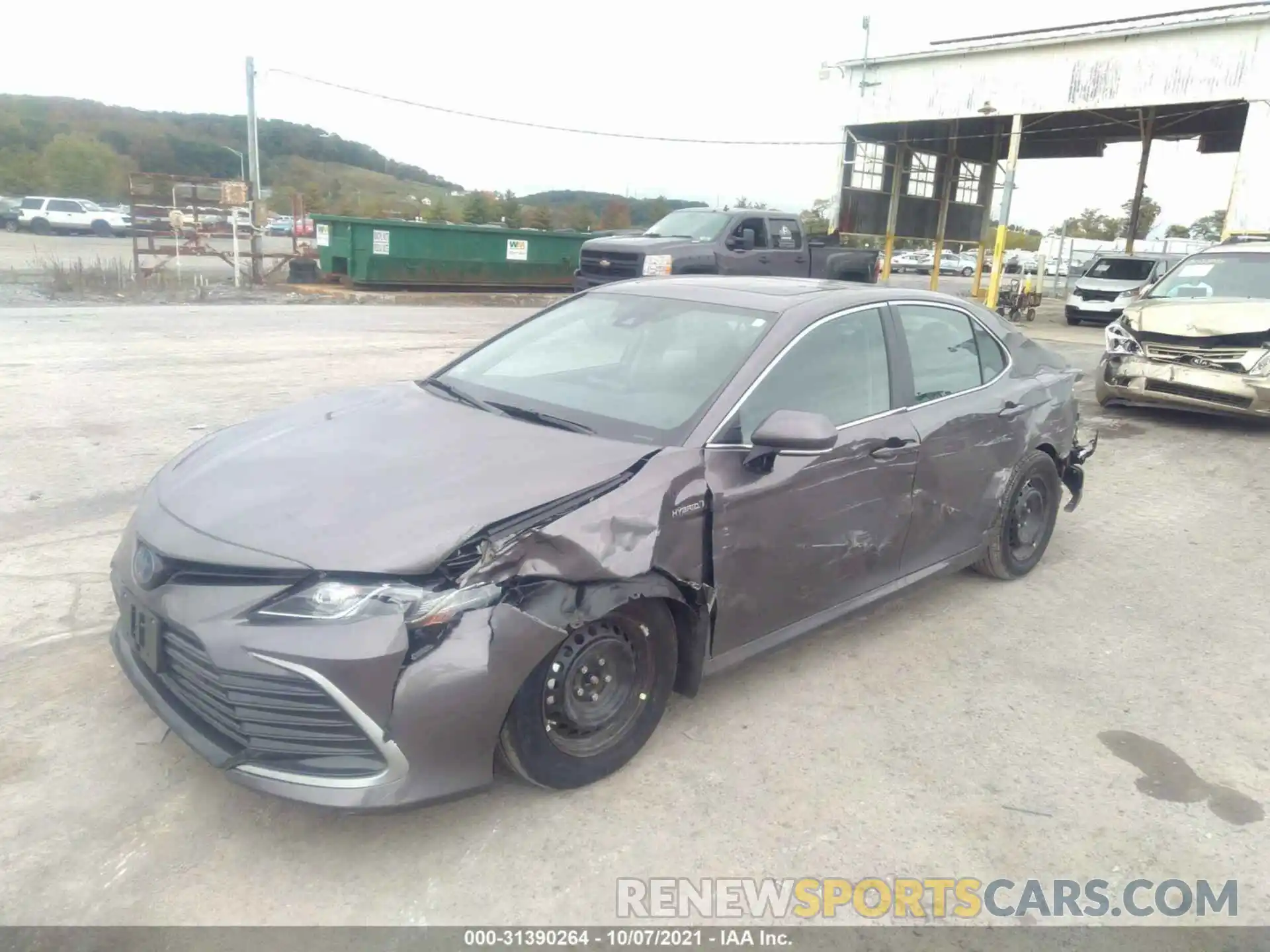 2 Photograph of a damaged car 4T1H31AKXMU559842 TOYOTA CAMRY 2021