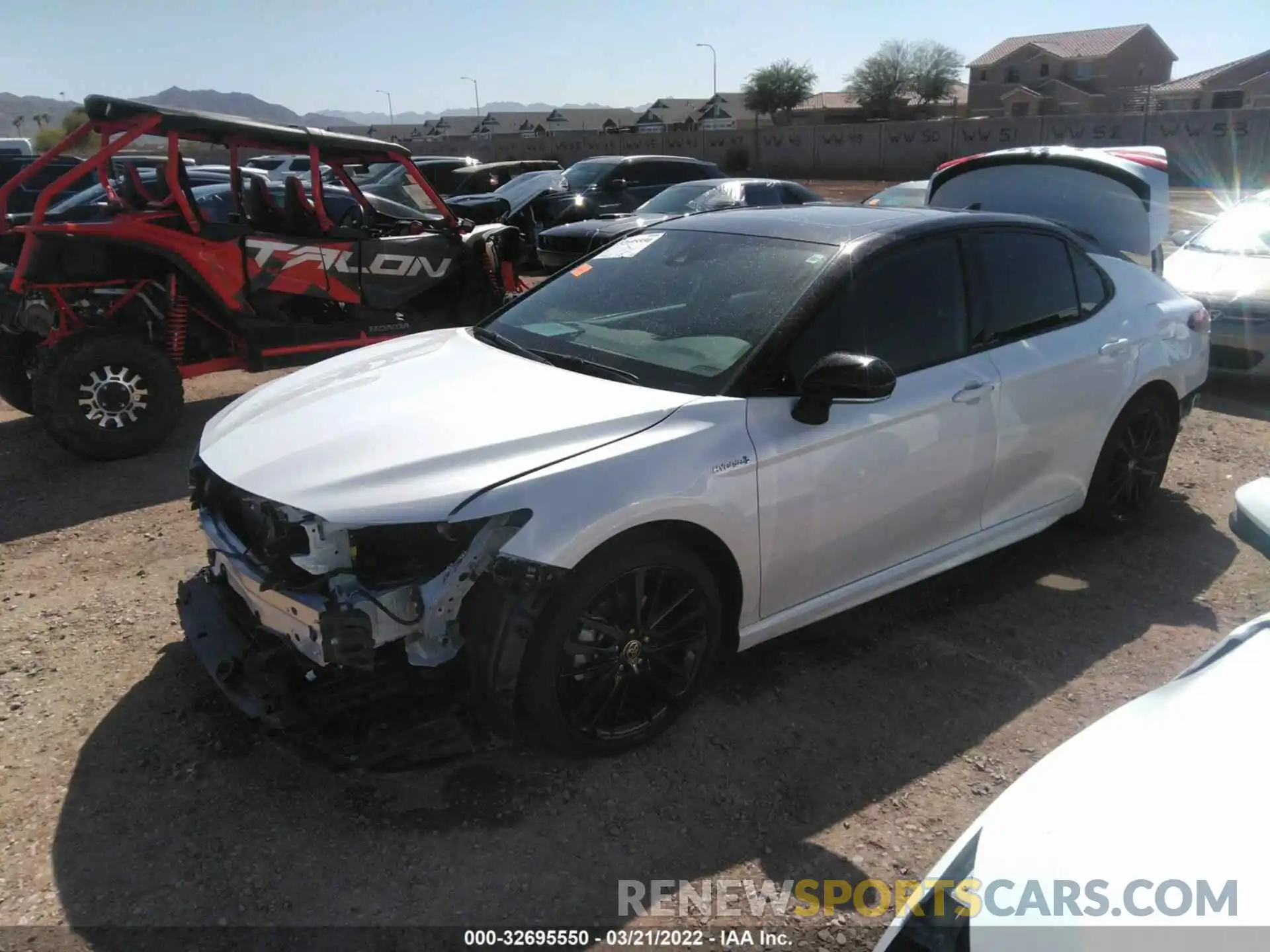 2 Photograph of a damaged car 4T1K31AK2MU028267 TOYOTA CAMRY 2021