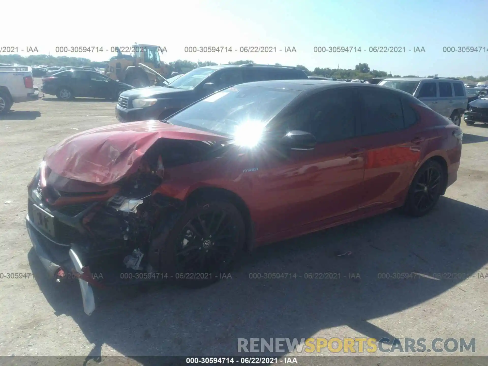 2 Photograph of a damaged car 4T1K31AK3MU022803 TOYOTA CAMRY 2021