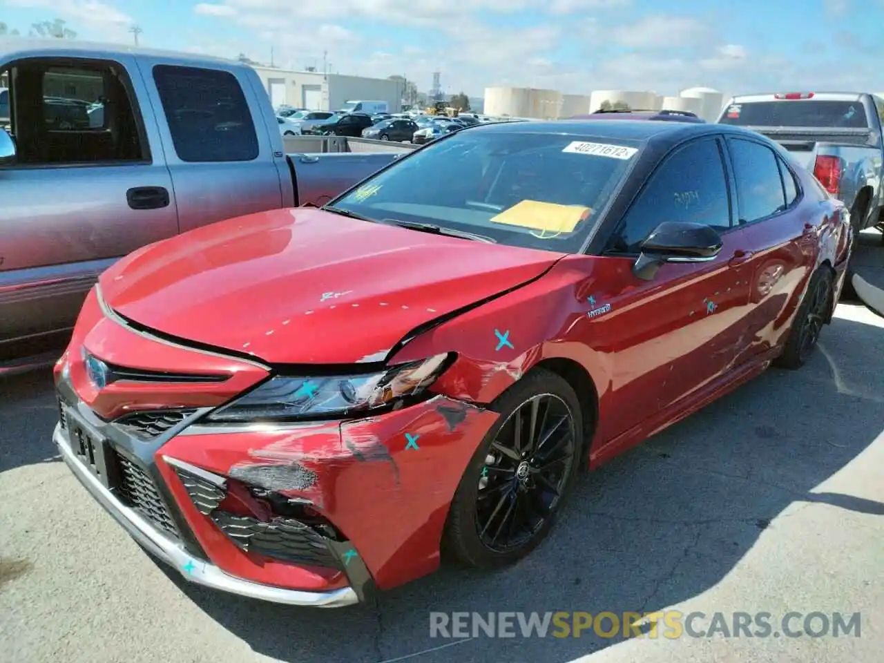 2 Photograph of a damaged car 4T1K31AK9MU020571 TOYOTA CAMRY 2021