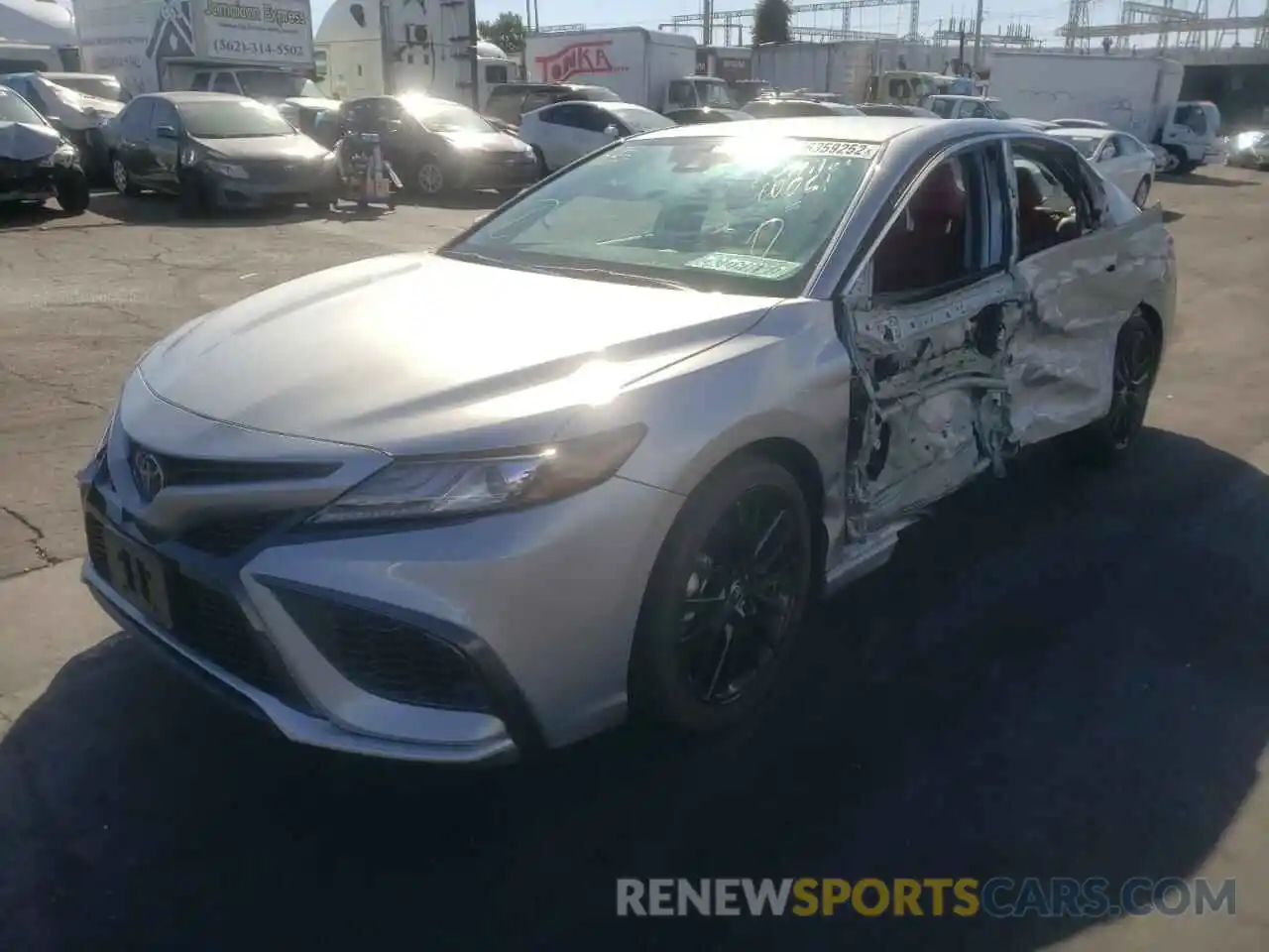 2 Photograph of a damaged car 4T1K61AK0MU444258 TOYOTA CAMRY 2021