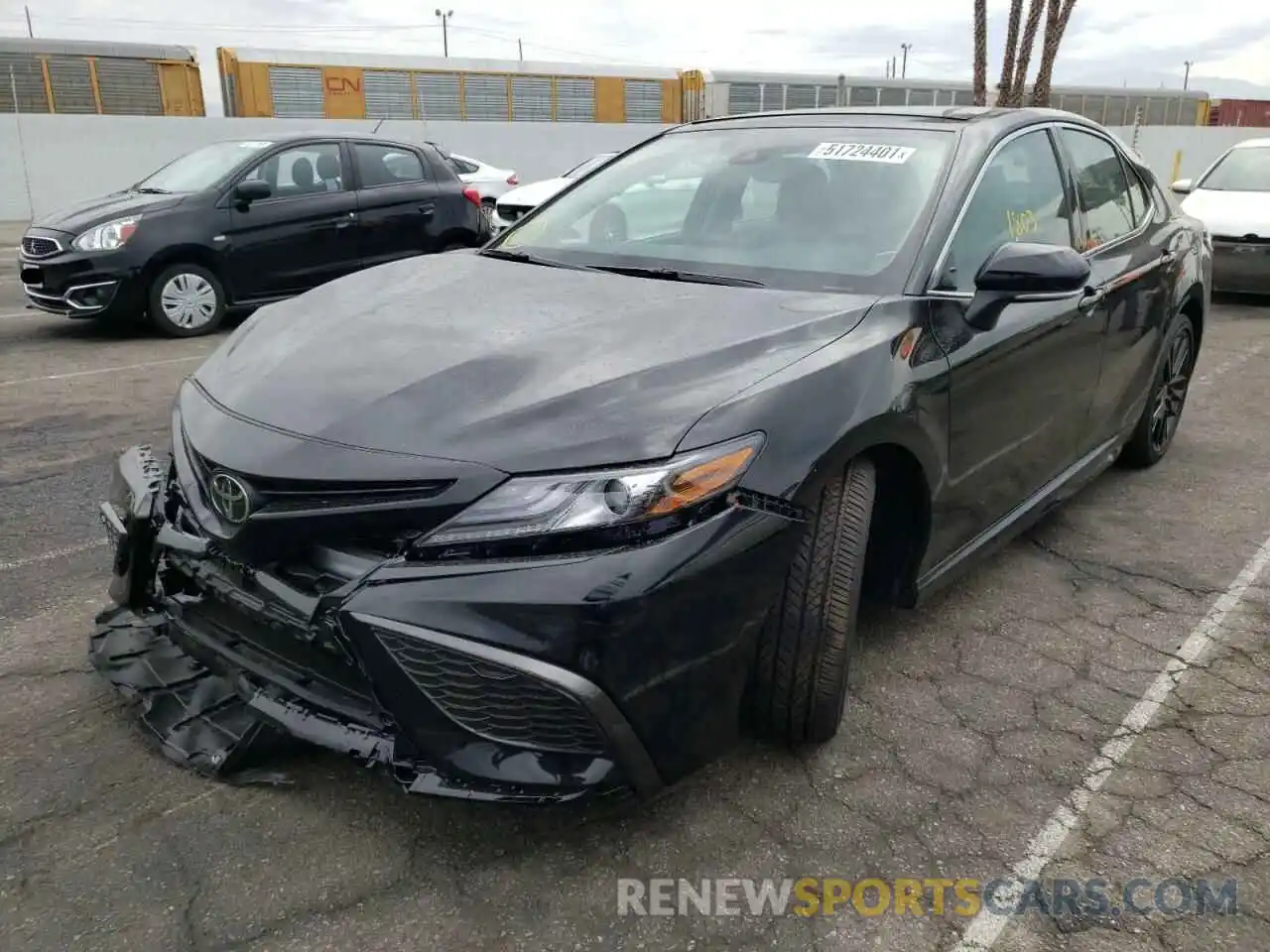 2 Photograph of a damaged car 4T1K61AK0MU583077 TOYOTA CAMRY 2021