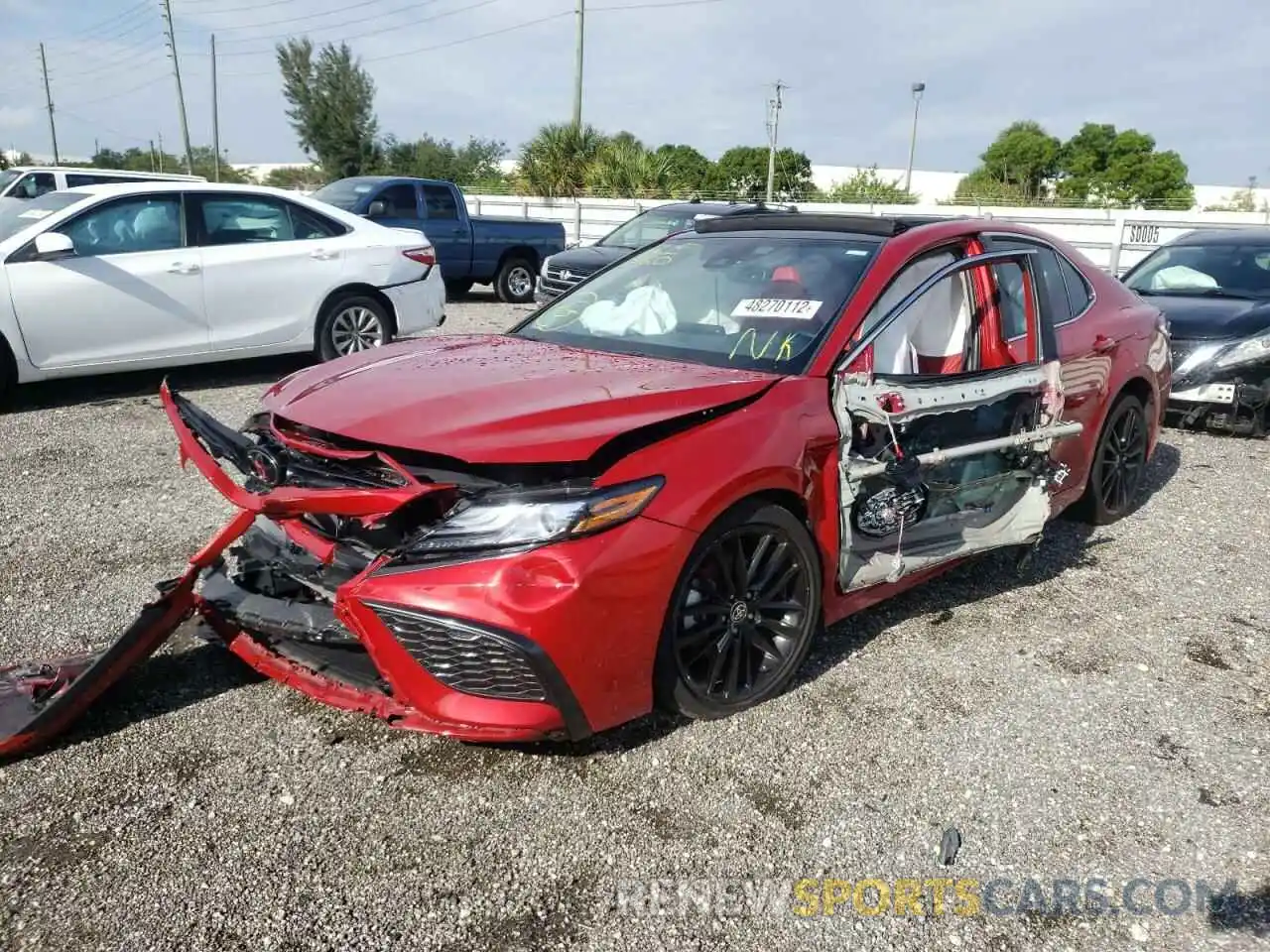 2 Photograph of a damaged car 4T1K61AK1MU442762 TOYOTA CAMRY 2021