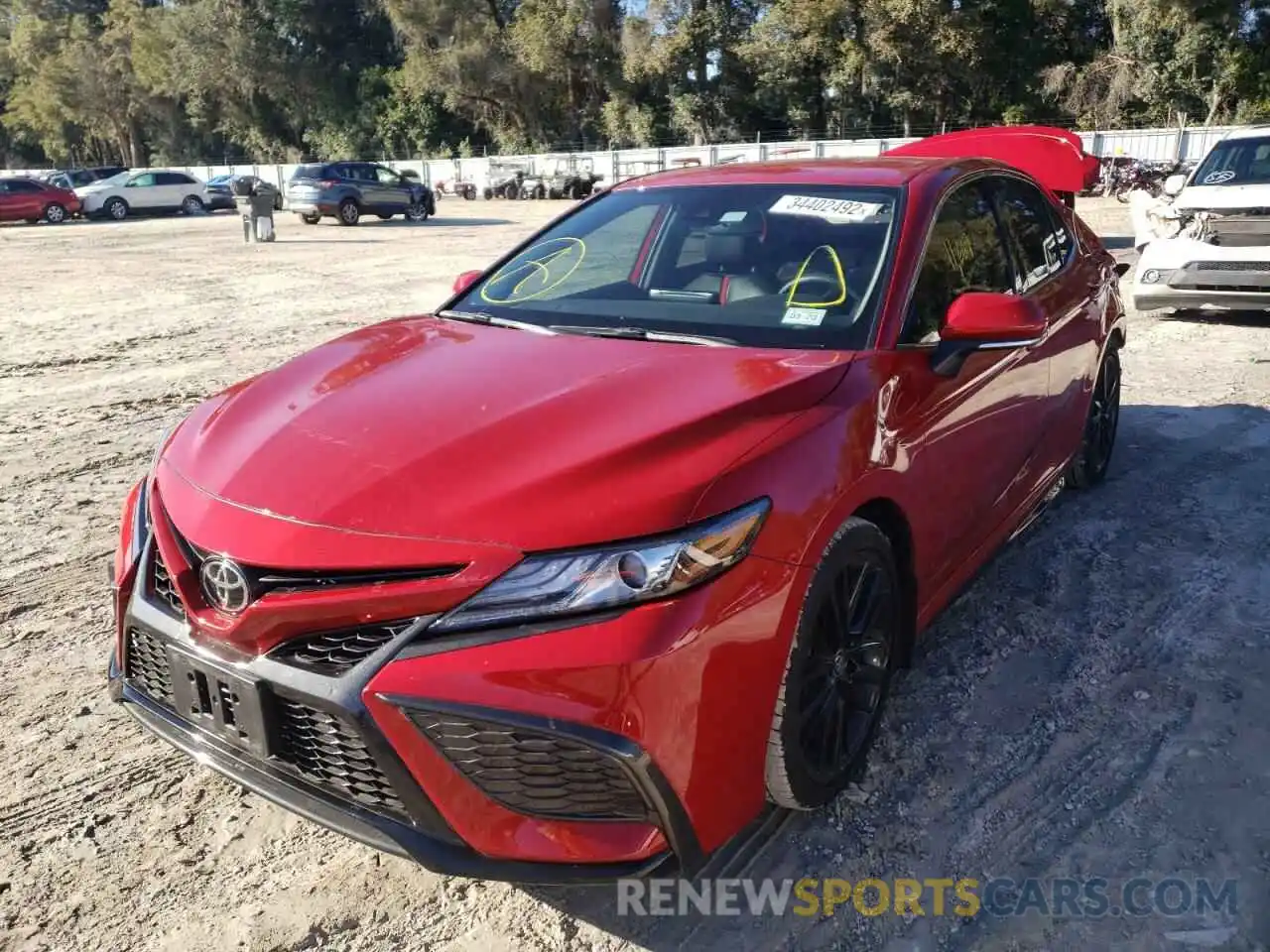 2 Photograph of a damaged car 4T1K61AK1MU450327 TOYOTA CAMRY 2021