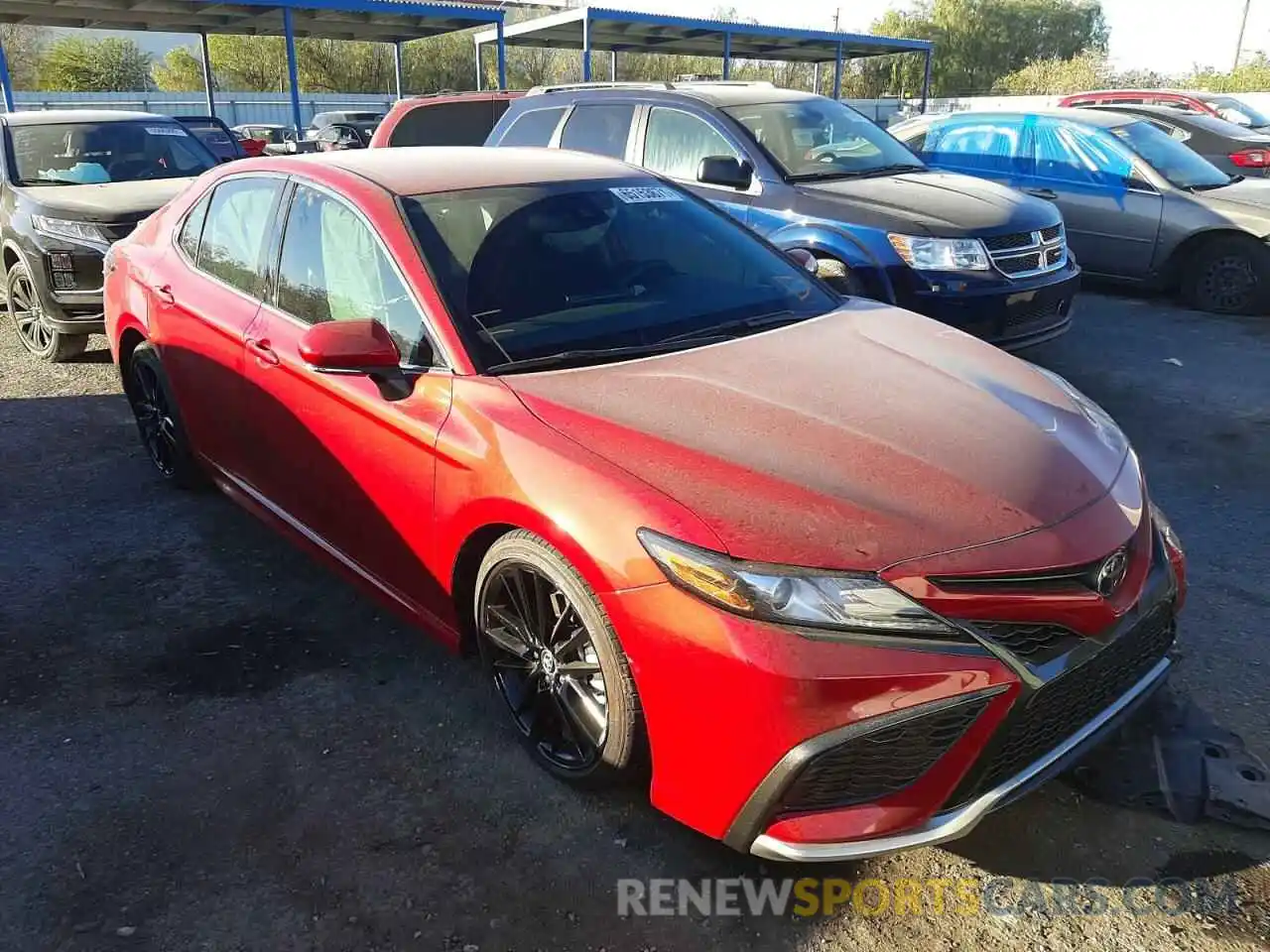 1 Photograph of a damaged car 4T1K61AK1MU484459 TOYOTA CAMRY 2021