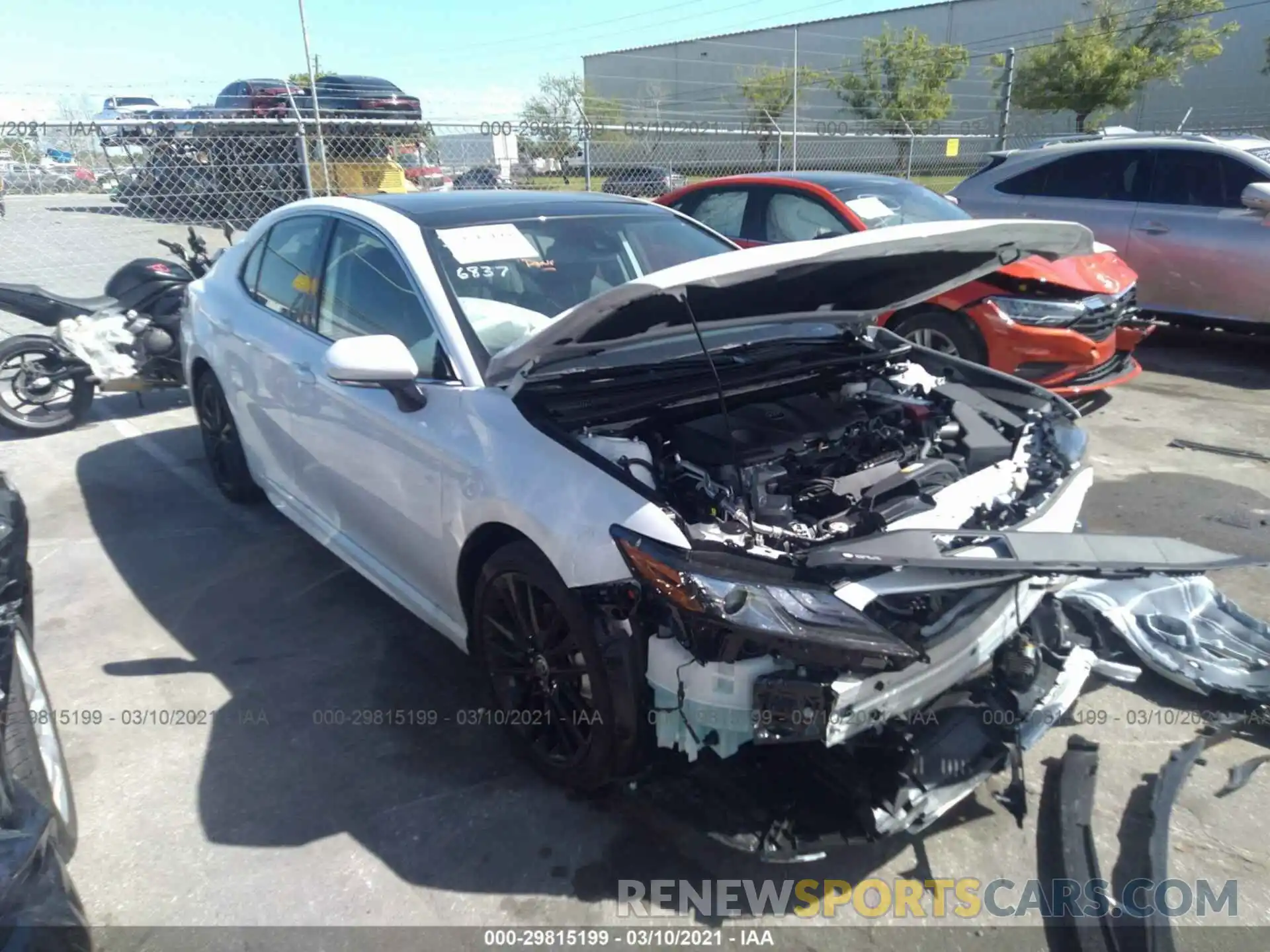 1 Photograph of a damaged car 4T1K61AK3MU551028 TOYOTA CAMRY 2021