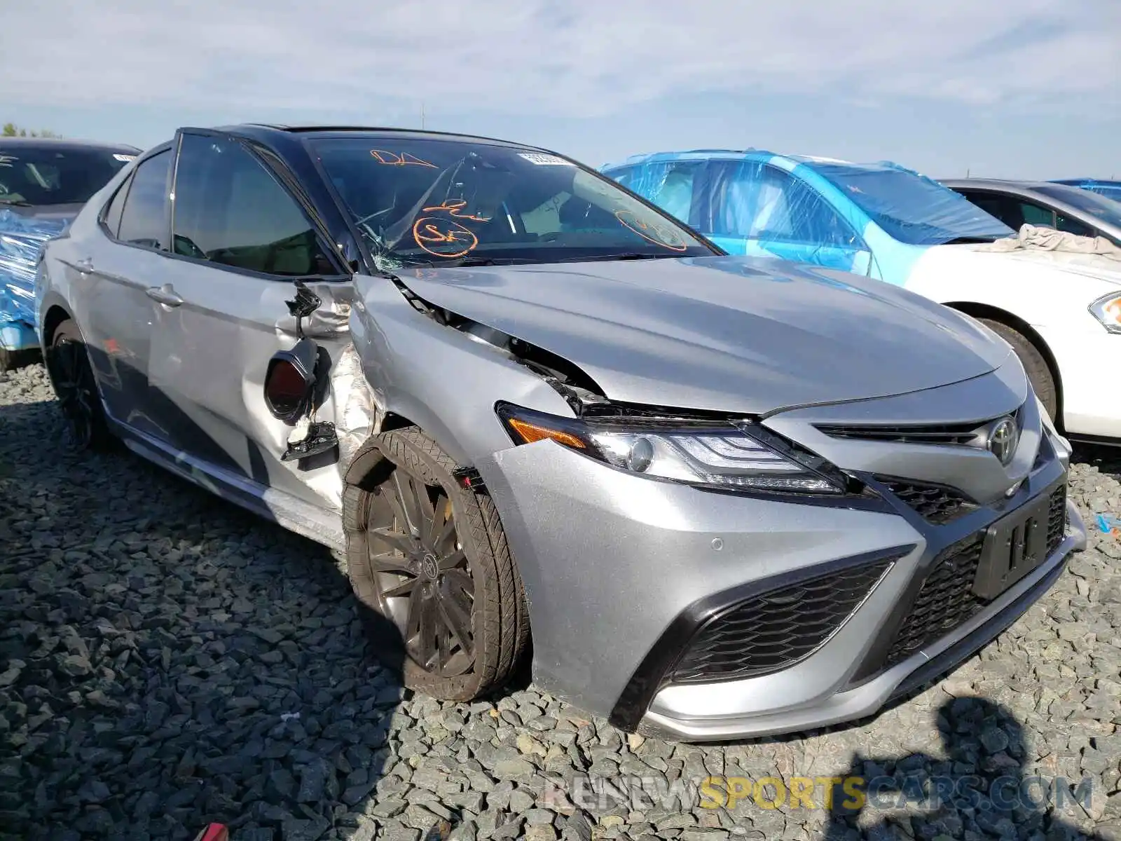 1 Photograph of a damaged car 4T1K61AK5MU490541 TOYOTA CAMRY 2021