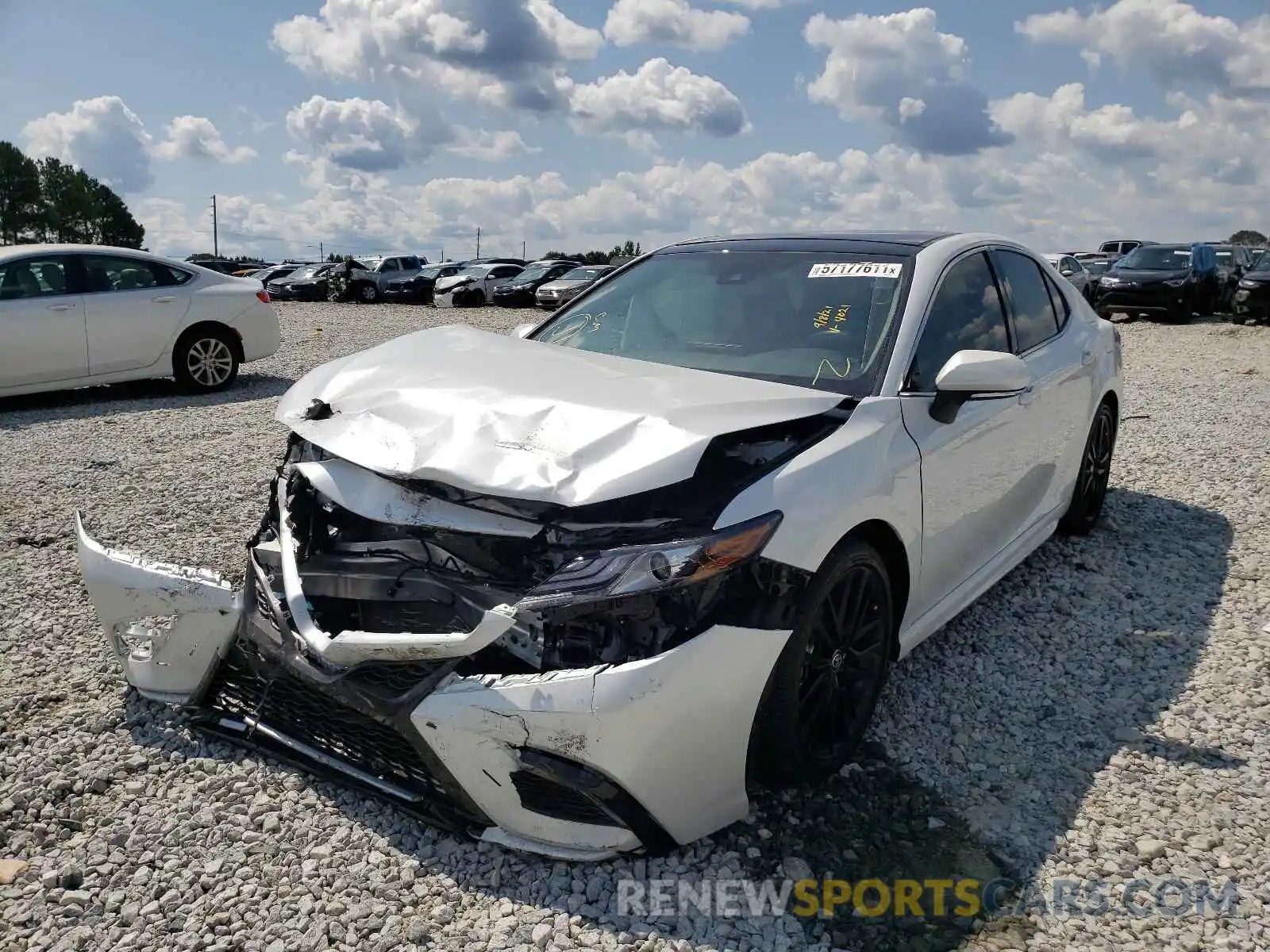 2 Photograph of a damaged car 4T1K61AK5MU574021 TOYOTA CAMRY 2021