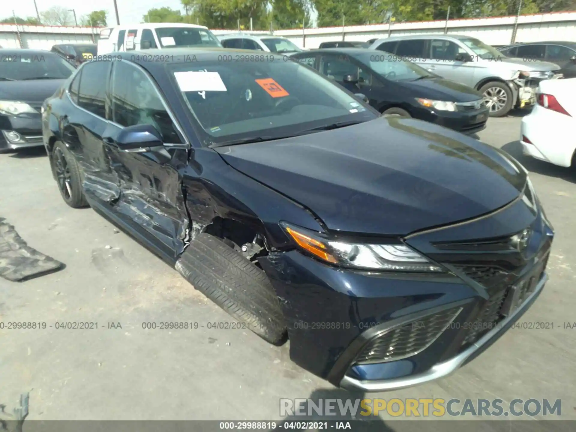 1 Photograph of a damaged car 4T1K61AK6MU403438 TOYOTA CAMRY 2021