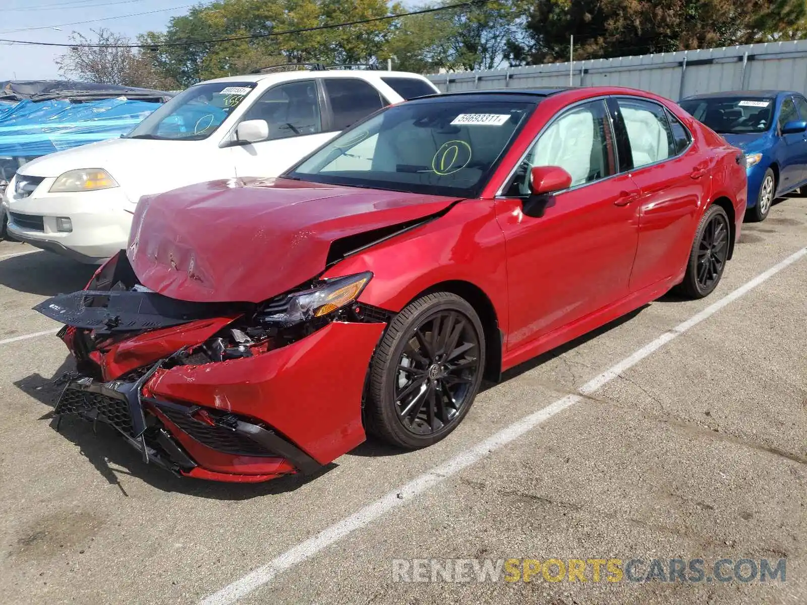 2 Photograph of a damaged car 4T1K61AK6MU493898 TOYOTA CAMRY 2021