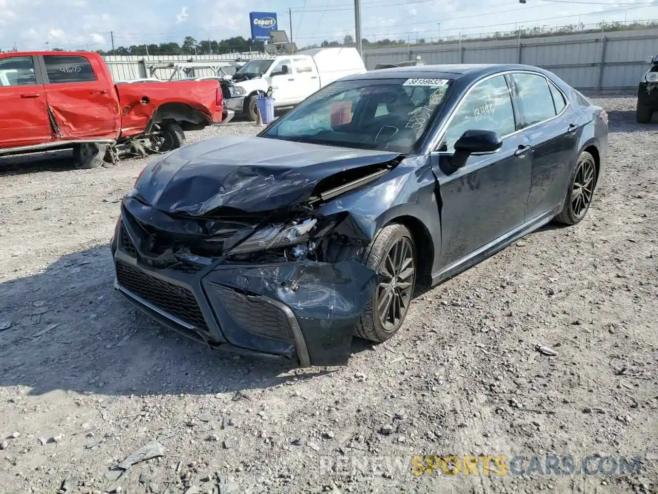 2 Photograph of a damaged car 4T1K61AK6MU602716 TOYOTA CAMRY 2021