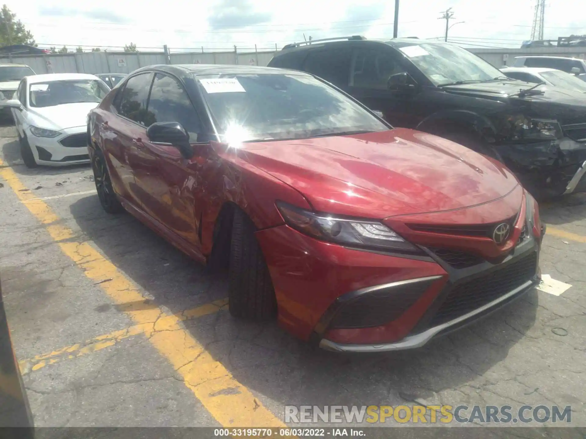 1 Photograph of a damaged car 4T1K61AK7MU459758 TOYOTA CAMRY 2021