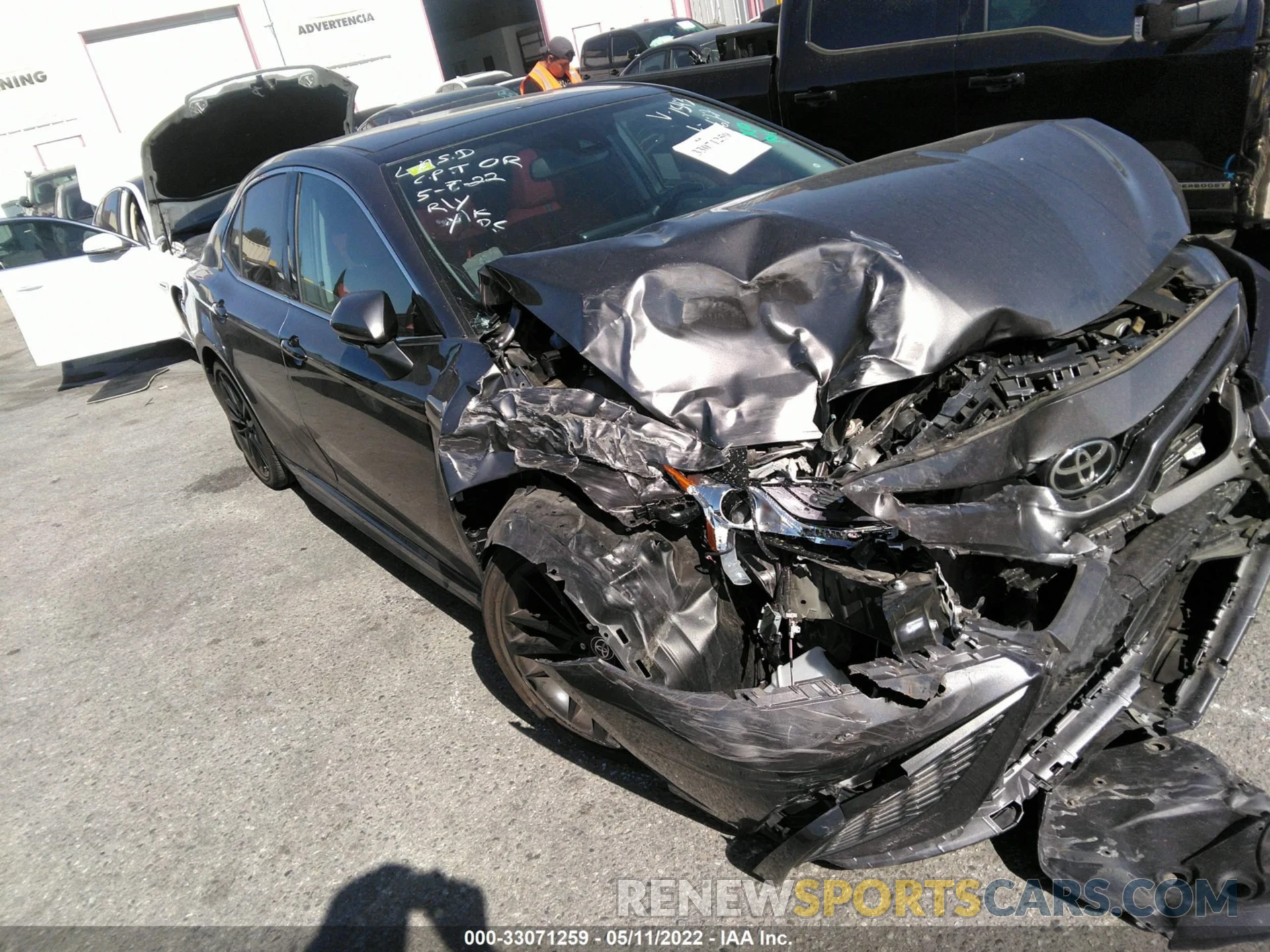 1 Photograph of a damaged car 4T1K61AK7MU461543 TOYOTA CAMRY 2021