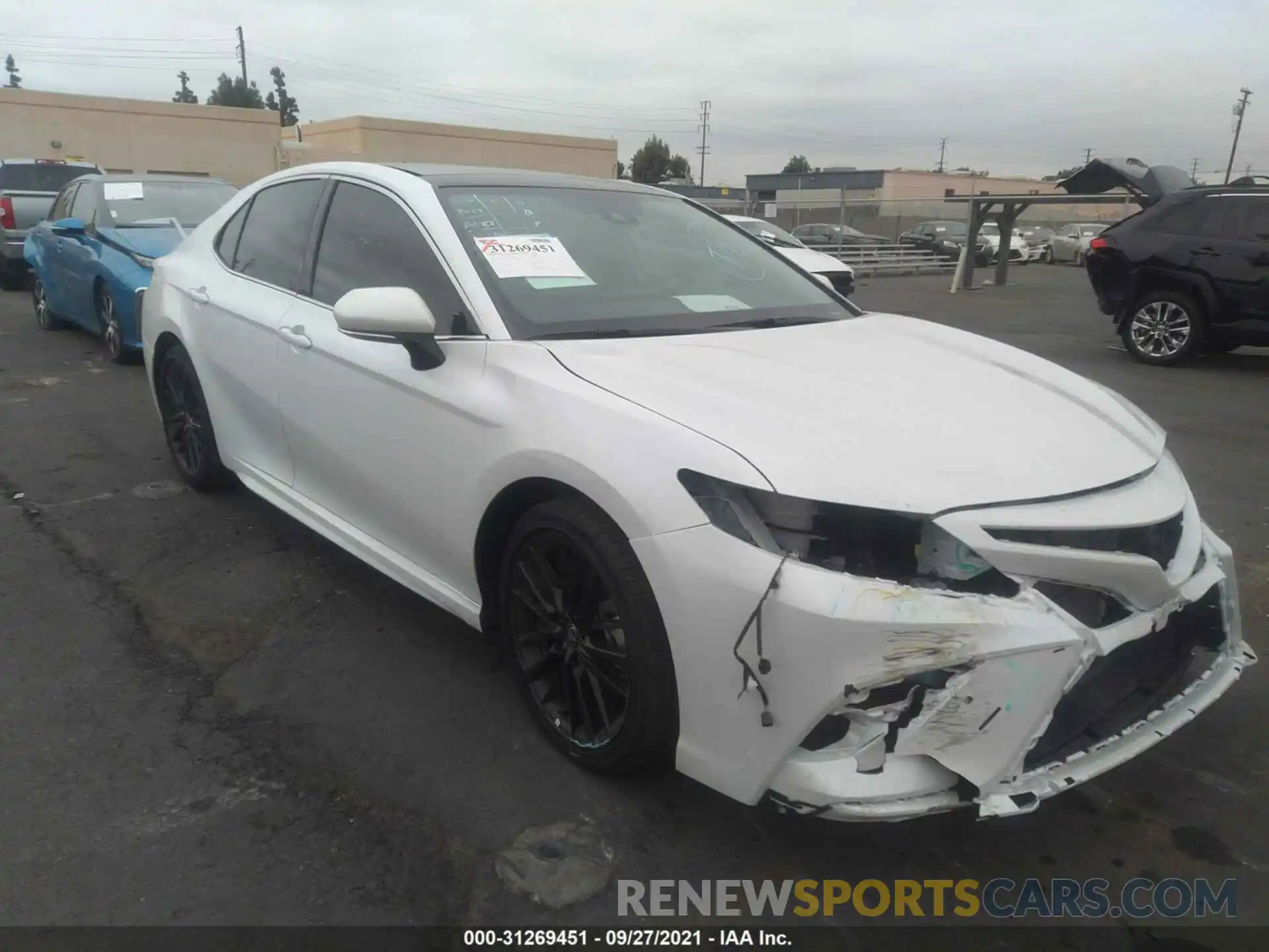 1 Photograph of a damaged car 4T1K61AK7MU580600 TOYOTA CAMRY 2021