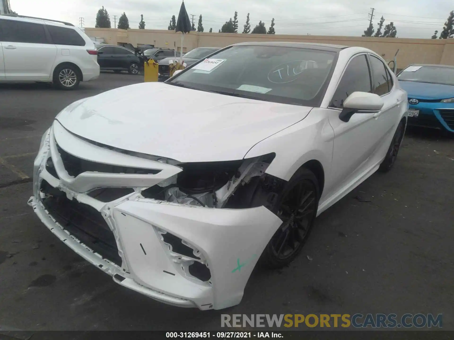 2 Photograph of a damaged car 4T1K61AK7MU580600 TOYOTA CAMRY 2021