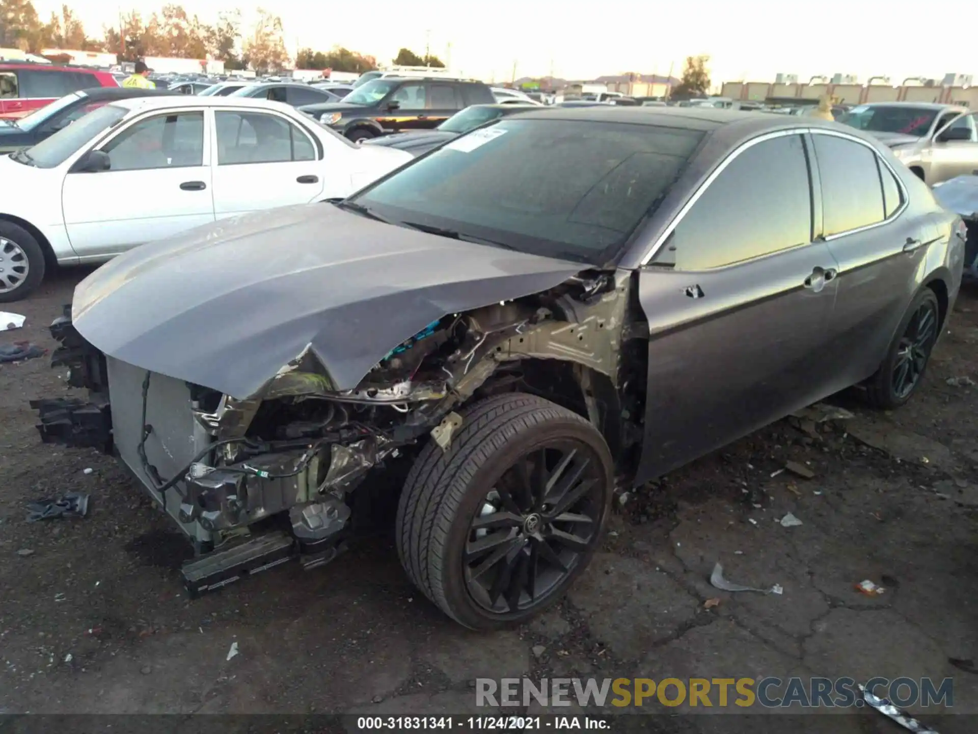 2 Photograph of a damaged car 4T1K61AK7MU583318 TOYOTA CAMRY 2021