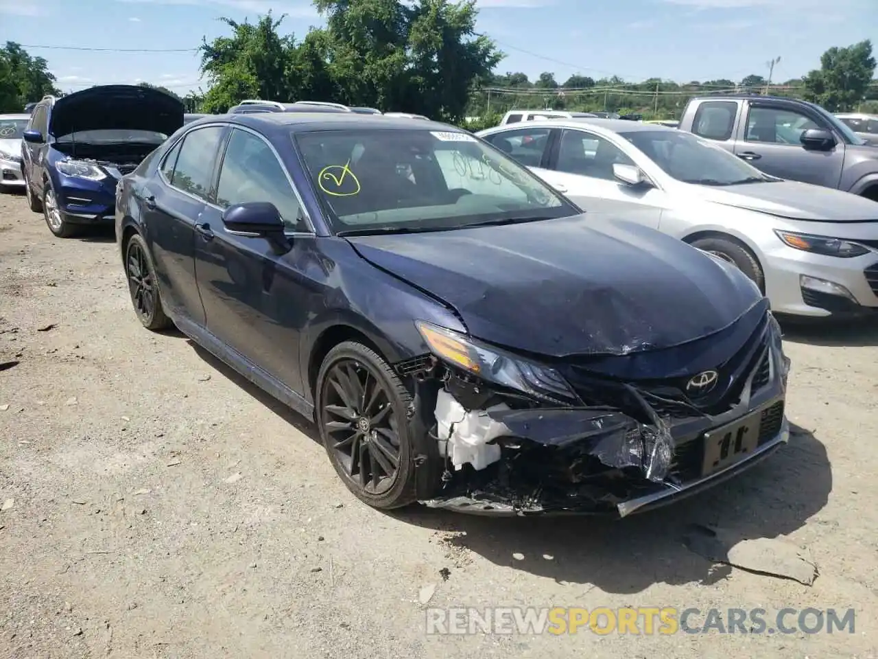 1 Photograph of a damaged car 4T1K61AK7MU590057 TOYOTA CAMRY 2021