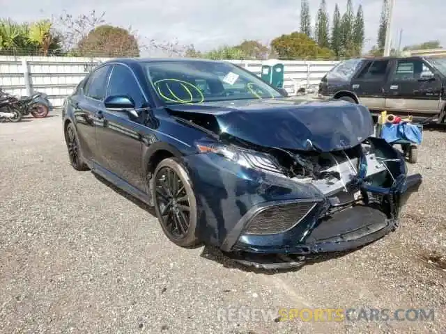 1 Photograph of a damaged car 4T1K61AK8MU444167 TOYOTA CAMRY 2021