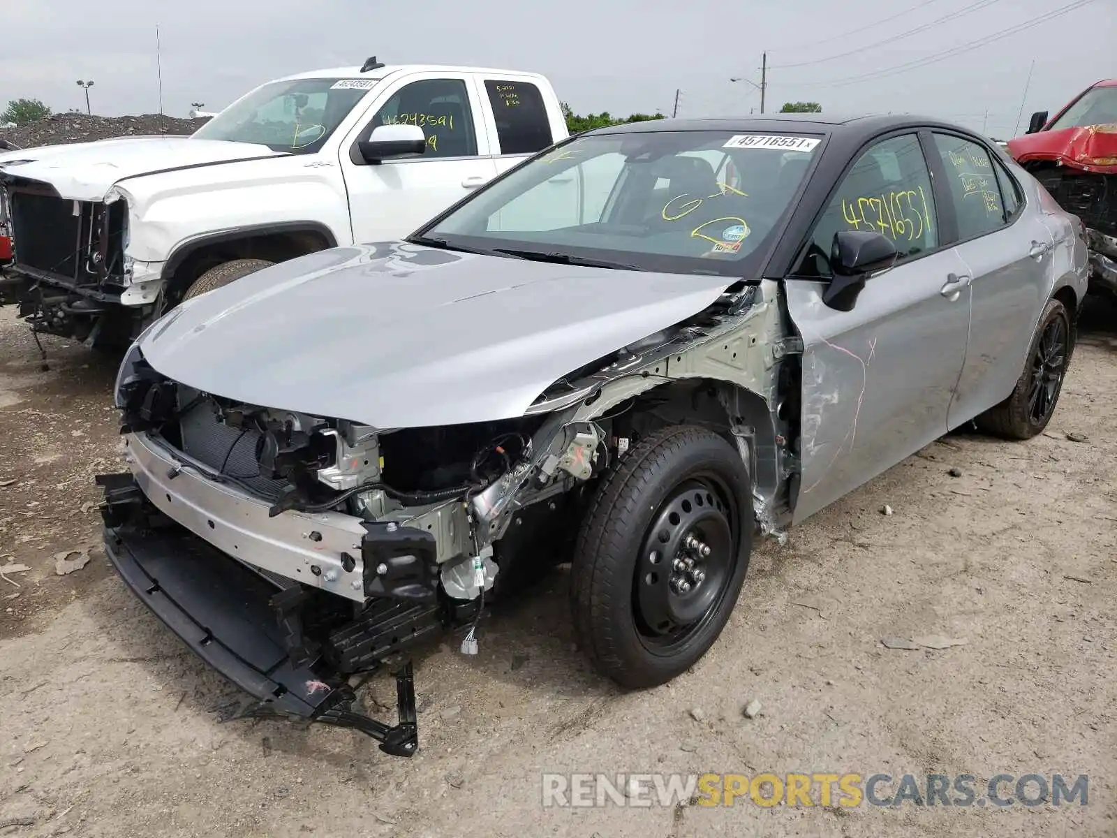 2 Photograph of a damaged car 4T1K61AK9MU403353 TOYOTA CAMRY 2021