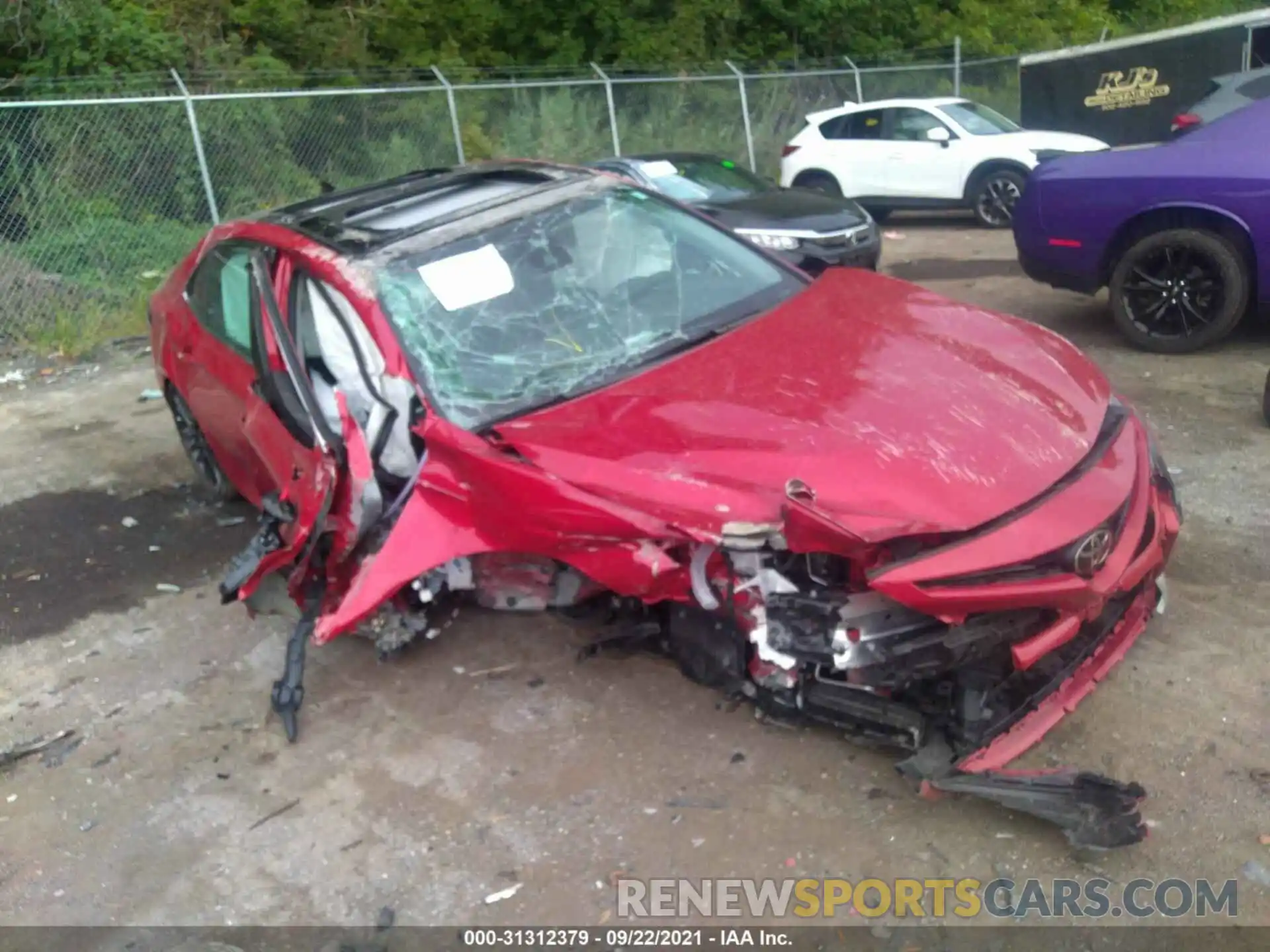 1 Photograph of a damaged car 4T1K61AK9MU421660 TOYOTA CAMRY 2021