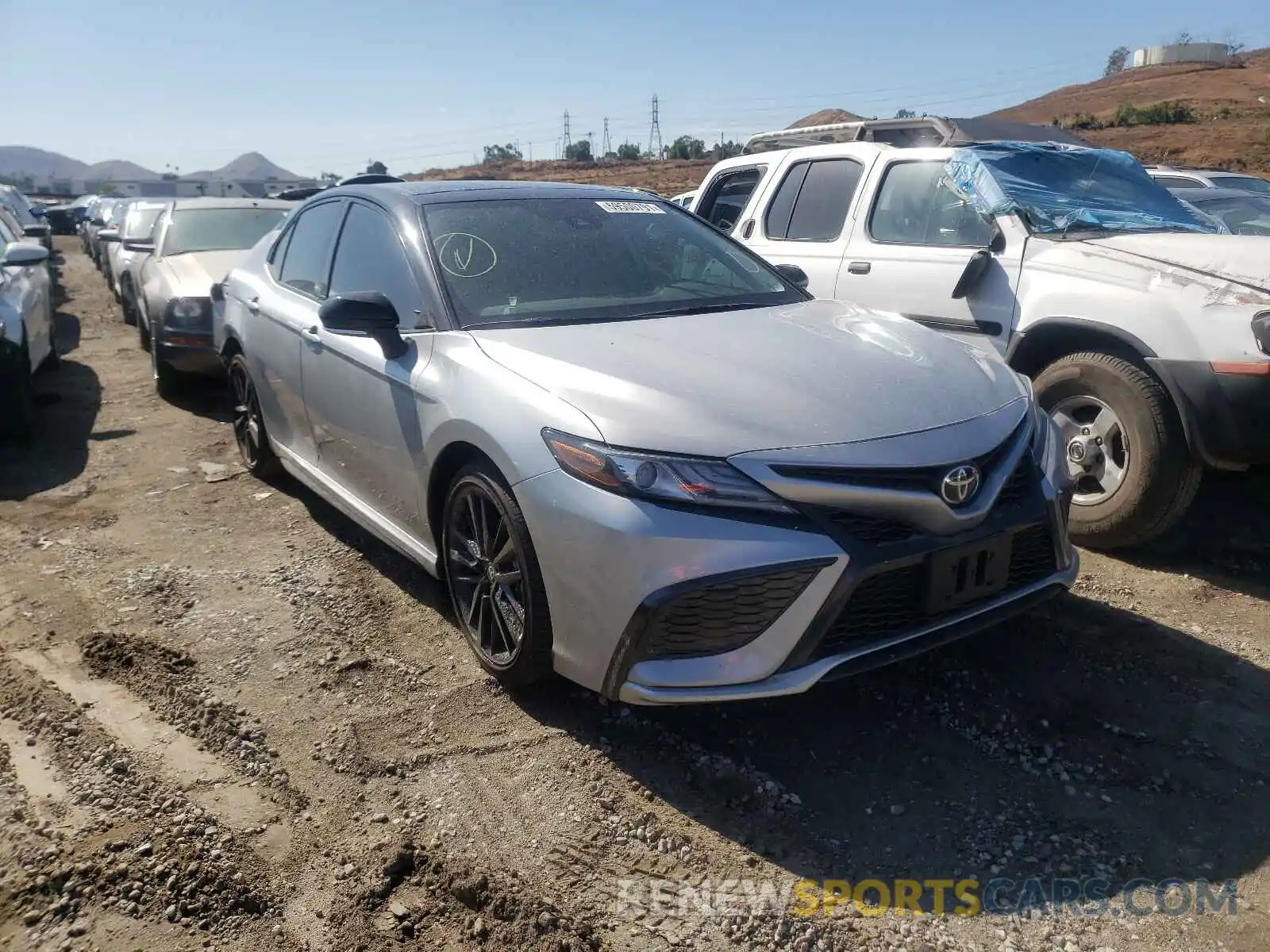 1 Photograph of a damaged car 4T1K61AK9MU487805 TOYOTA CAMRY 2021