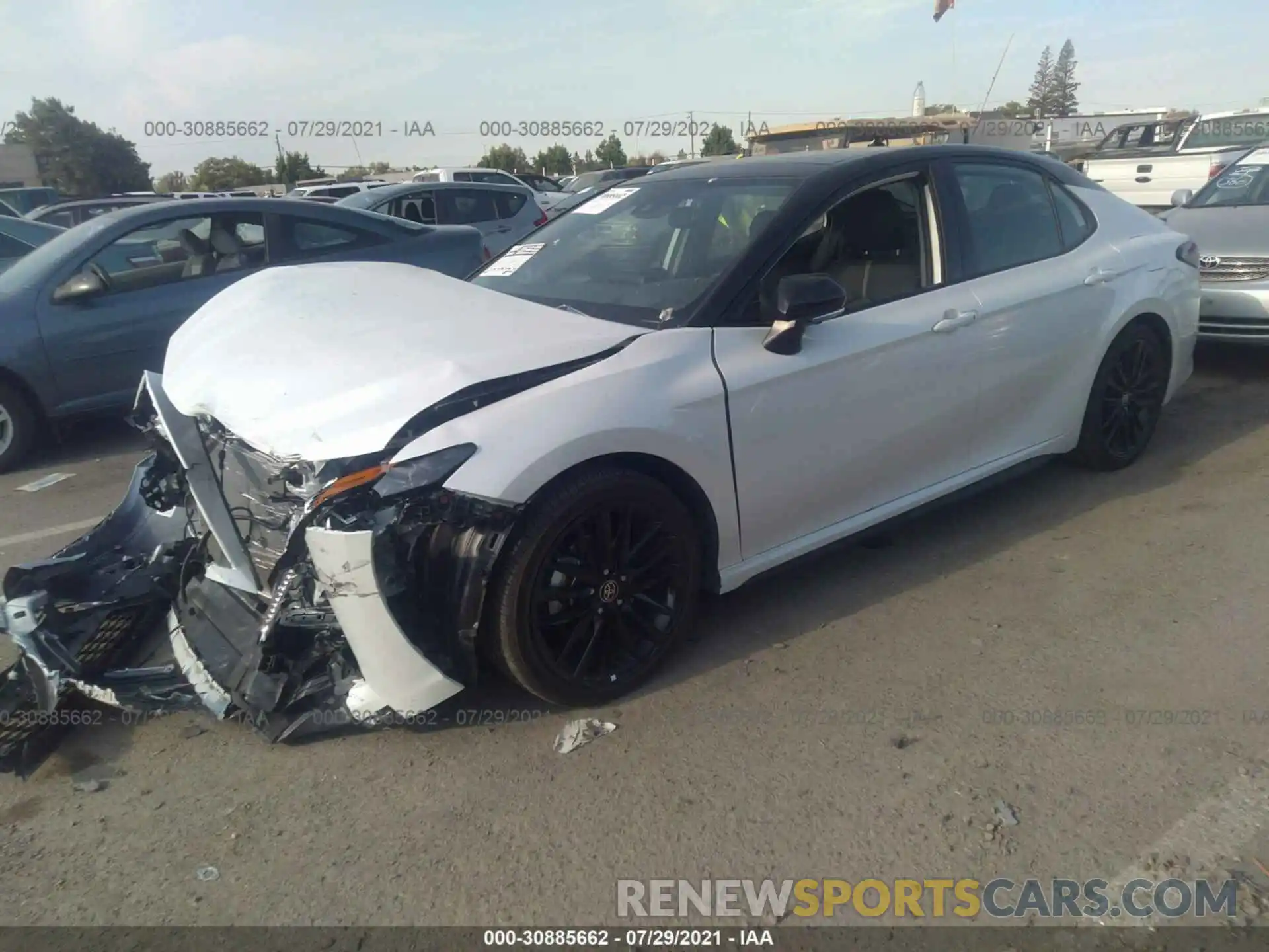 2 Photograph of a damaged car 4T1K61AKXMU407590 TOYOTA CAMRY 2021