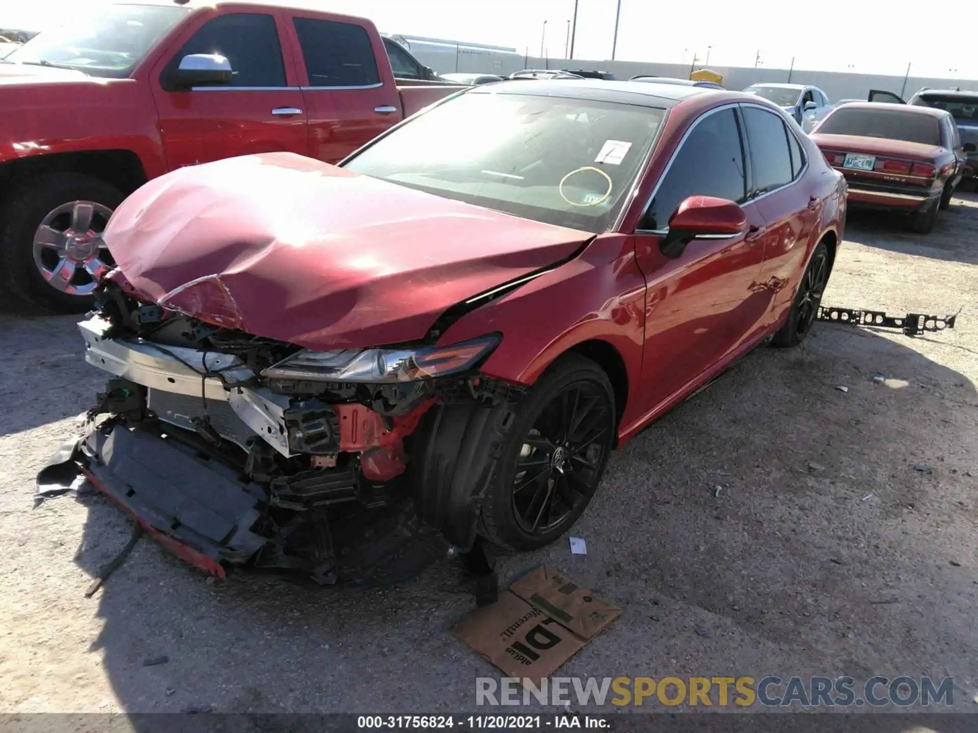 2 Photograph of a damaged car 4T1K61AKXMU412160 TOYOTA CAMRY 2021